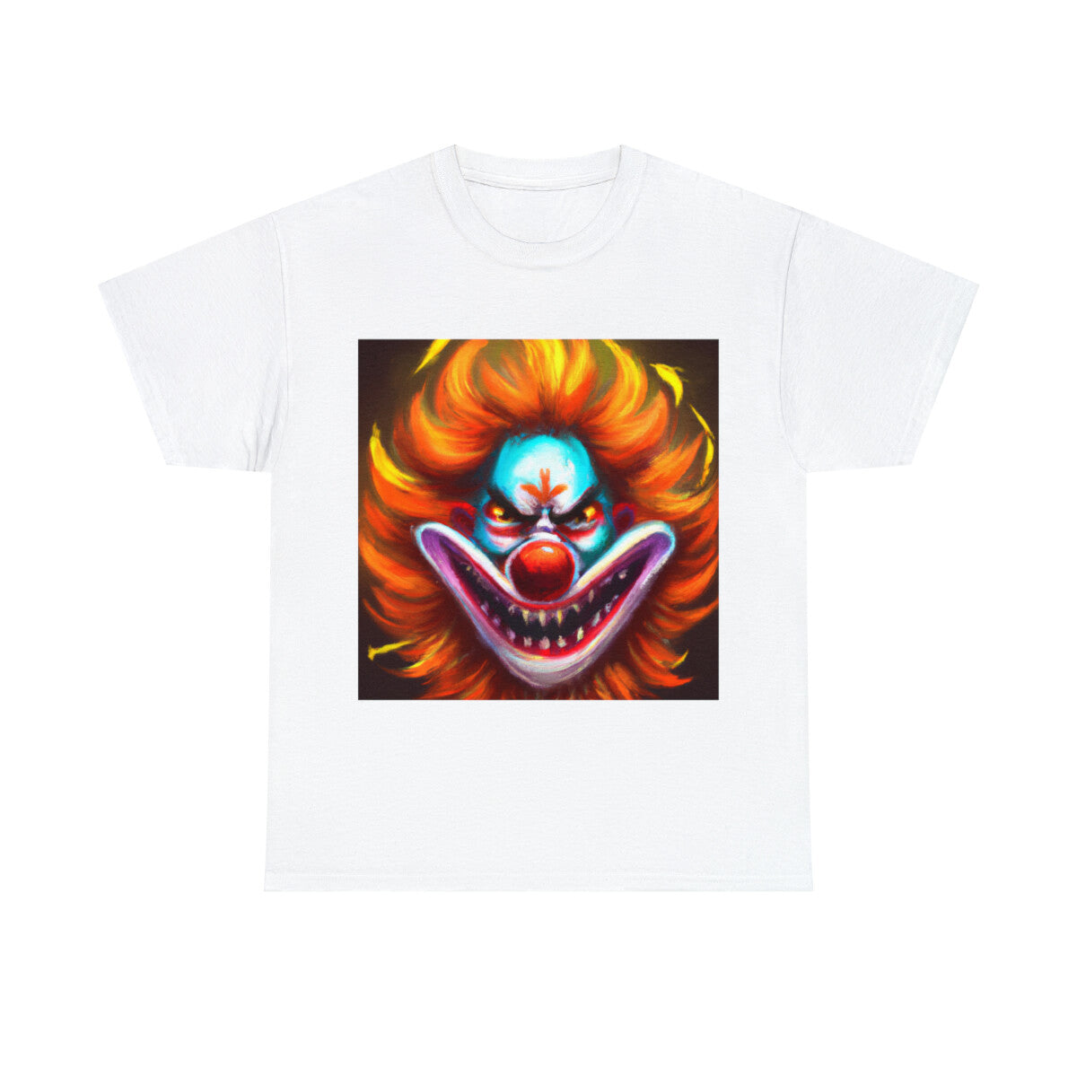Halloween Evil Clown T Shirt Art Tee Unisex Adult Horror Scary Trick or Treat