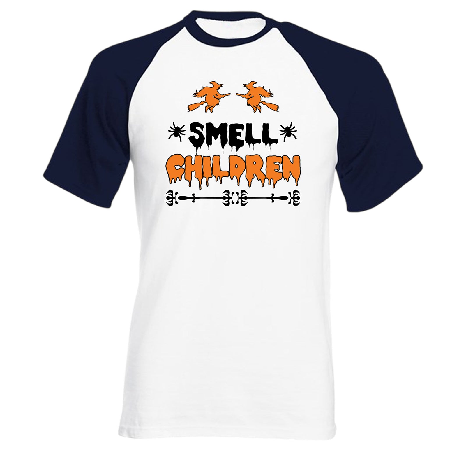 Funny Halloween Raglan T Shirt,I Smell Children Witches Tee,Trick-or-Treat Gift