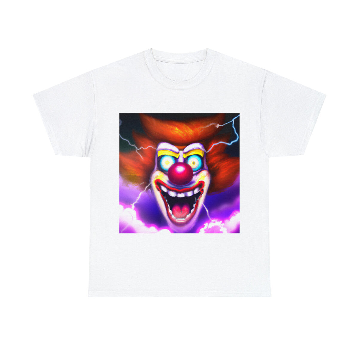 Halloween Evil Clown T Shirt Art Tee Unisex Adult Horror Scary Trick or Treat