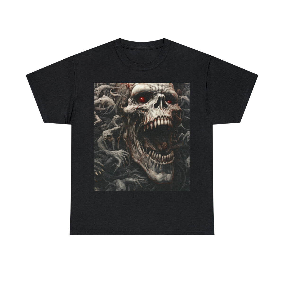 Scary Dark Fantasy Horror T Shirt Halloween Death Metal Disturbed Streetwear Emo