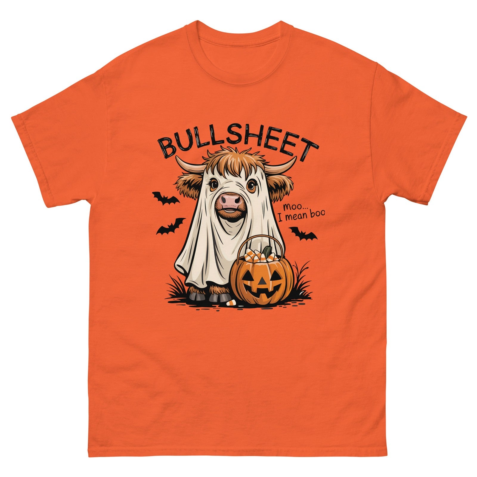 Bullsheet Funny Mens Halloween Trick Or Treat Sarcastic T-Shirt 100% Cotton Tee