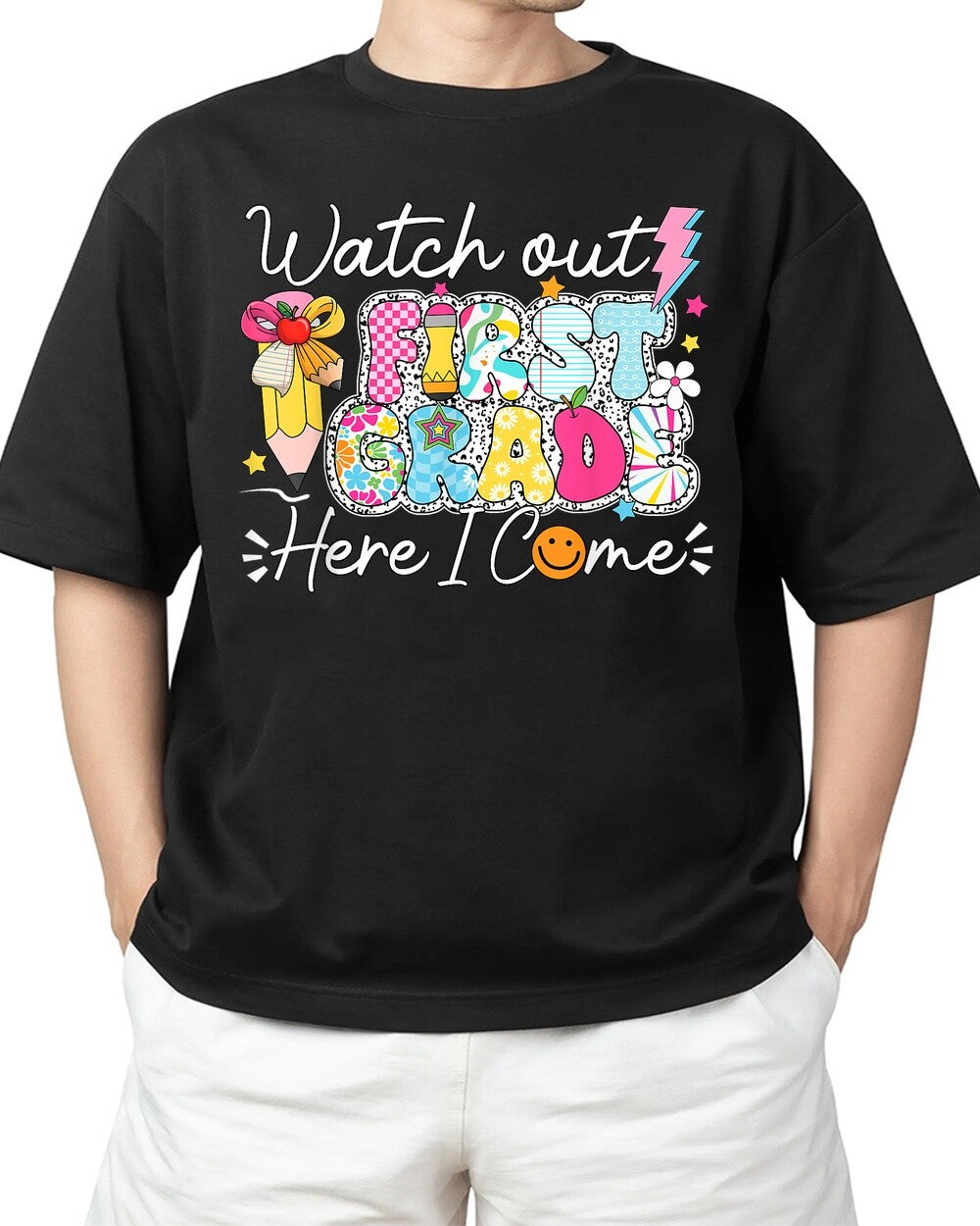 Grade Here I Come Back To School 1st Grade T-Shirt Unisex S-4XL