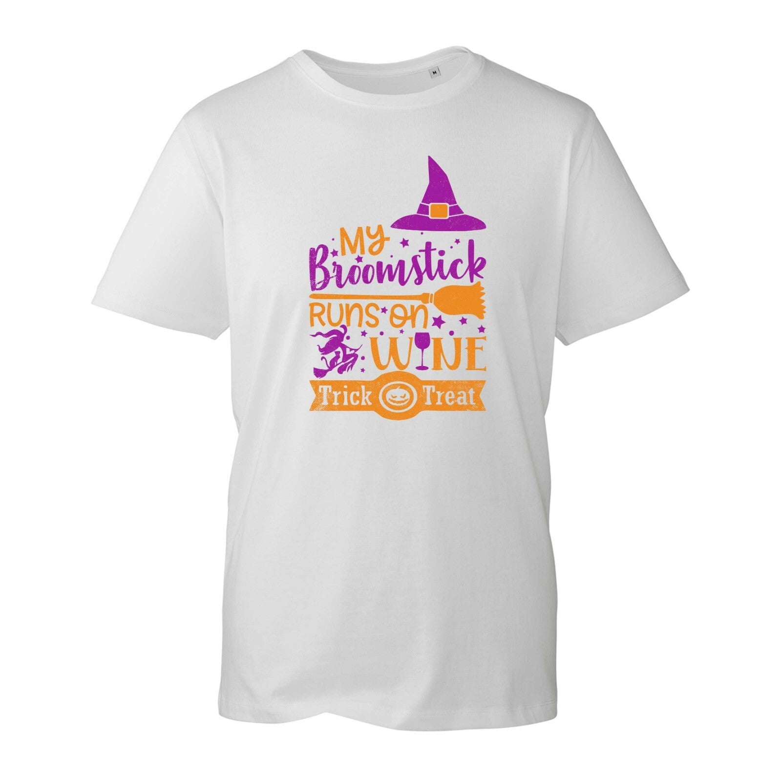 My Broomstick Runs On Wine Halloween T-Shirt, Trick Or Treat Witch Unisex Top
