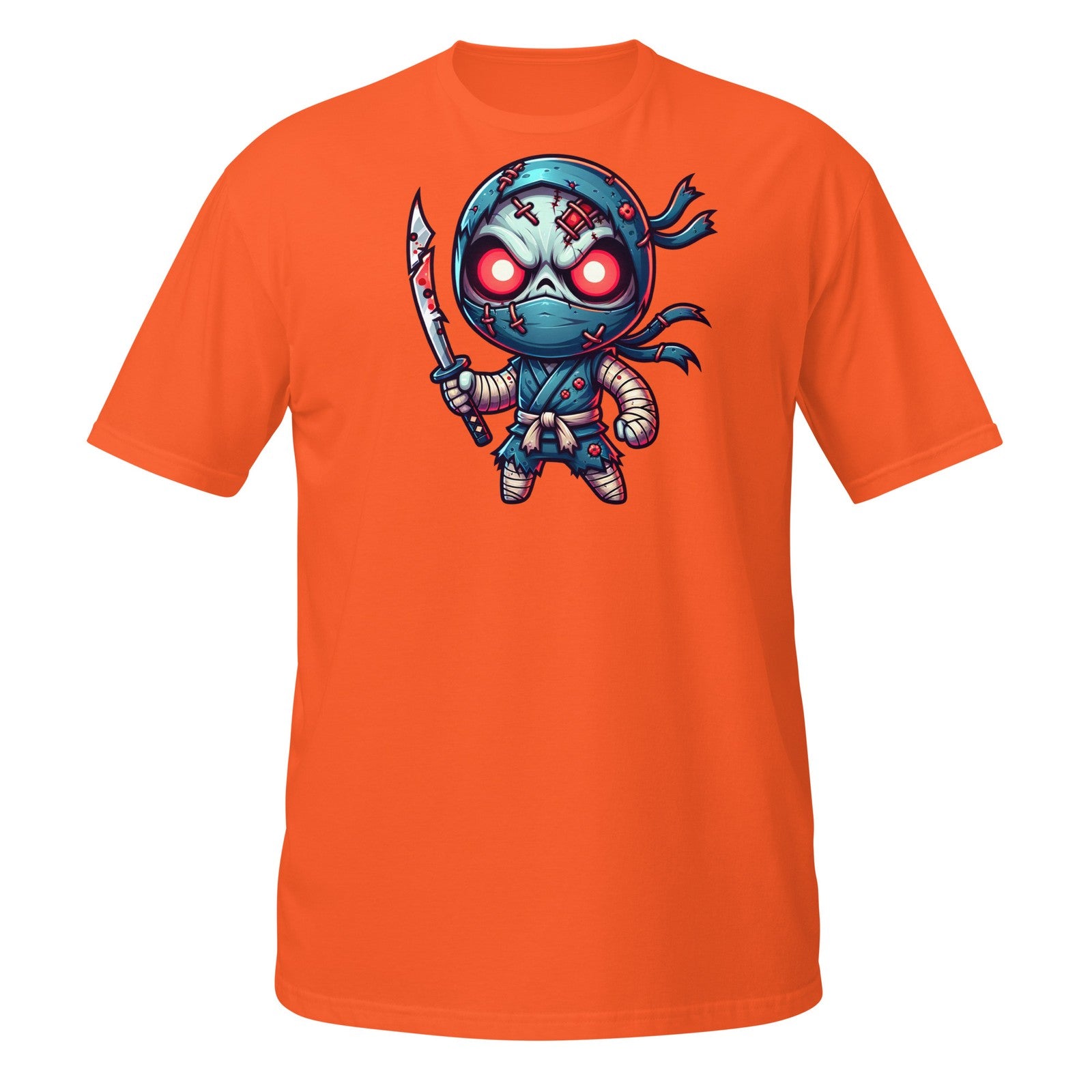 Scary Ninja Shirt – Cute Zombie Warrior with Sword Halloween Design