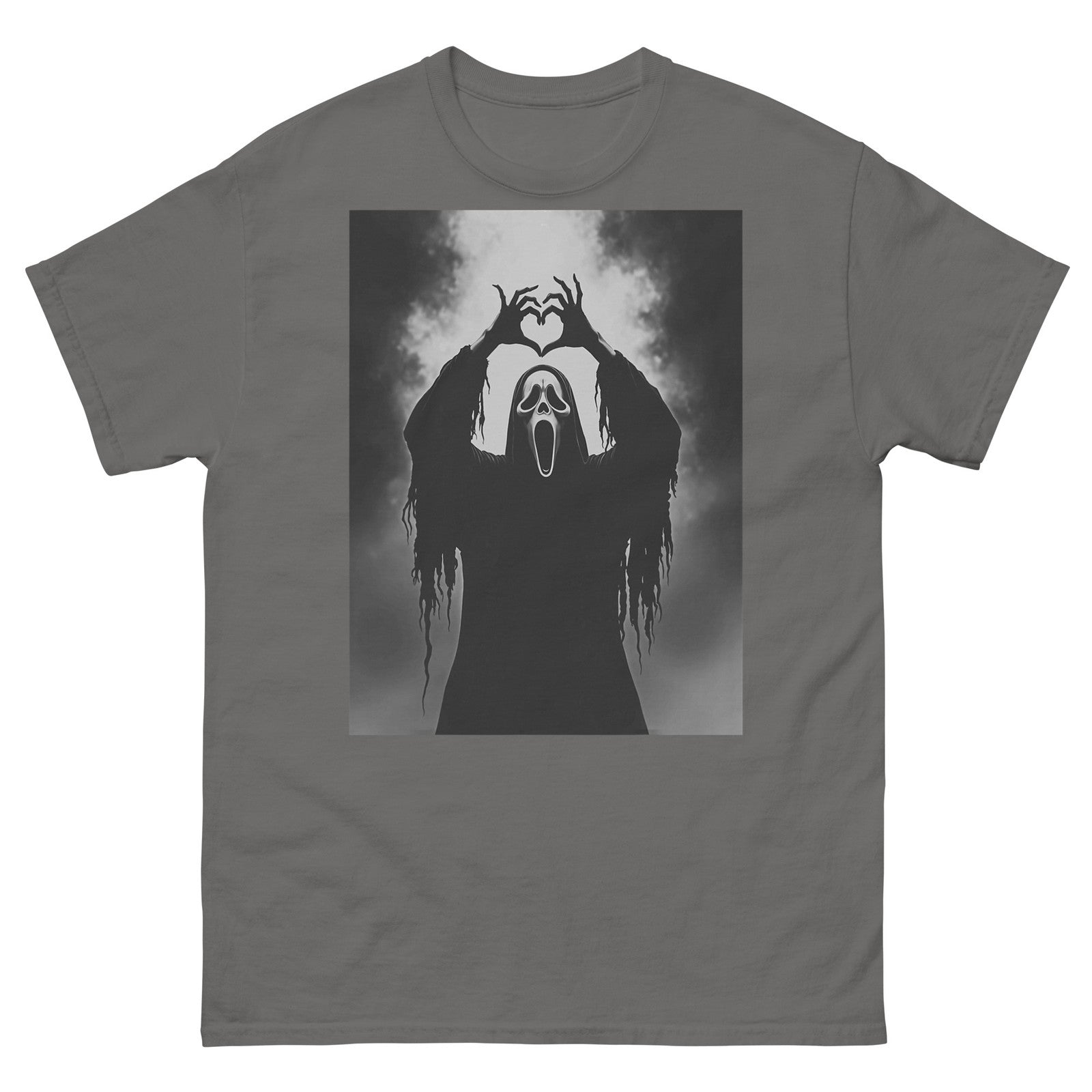 Ghost Heart Hands Scary Face Horror Poster Halloween T-Shirt