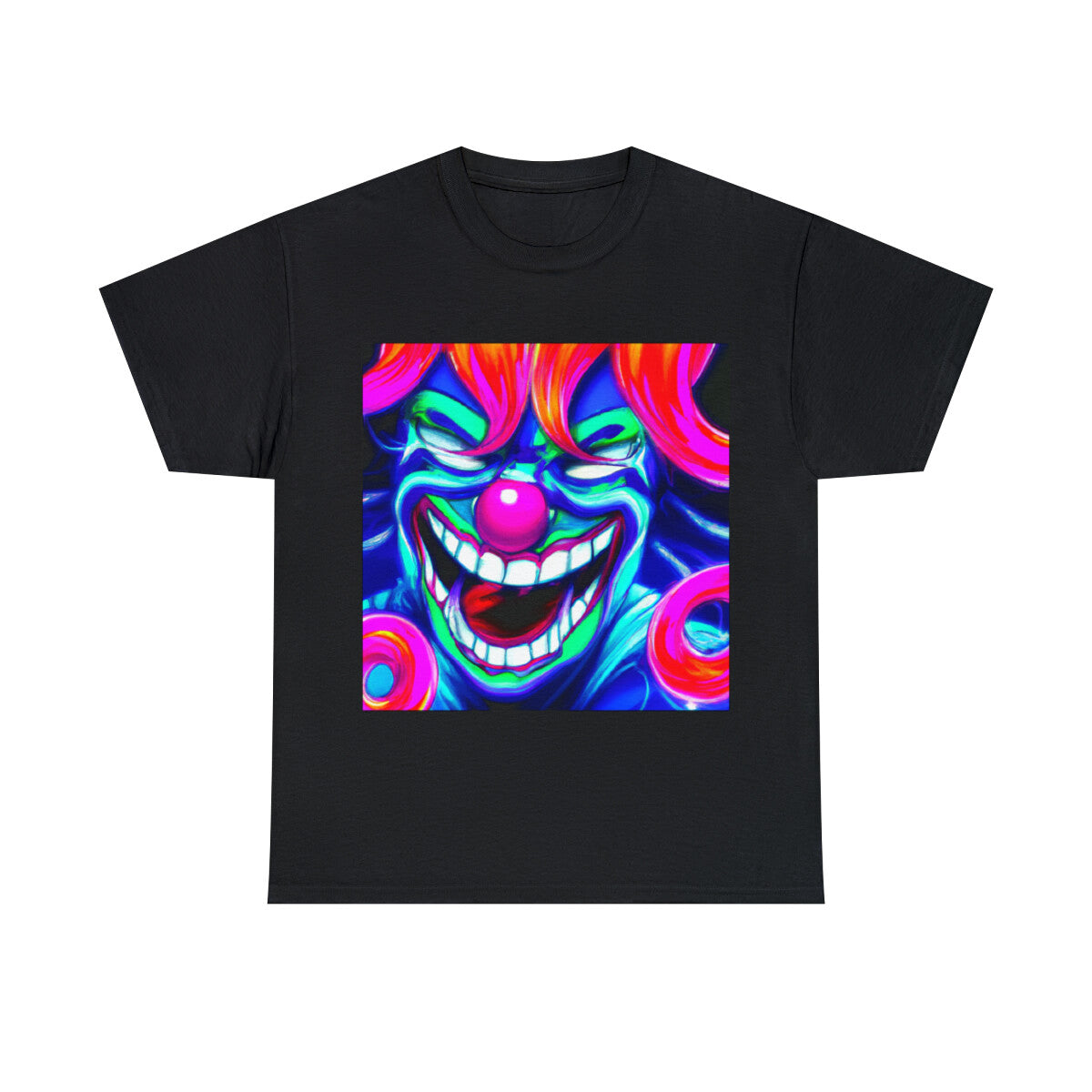 Halloween Evil Clown T Shirt Art Tee Unisex Adult Horror Scary Trick or Treat