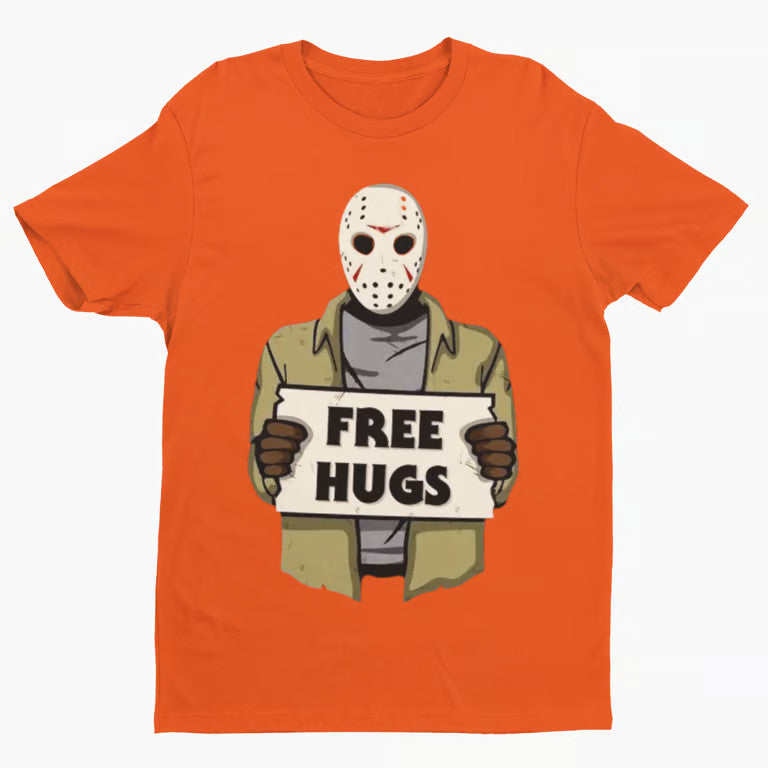 Funny “Free Hugs” Halloween Shirt – Horror-Inspired Tee