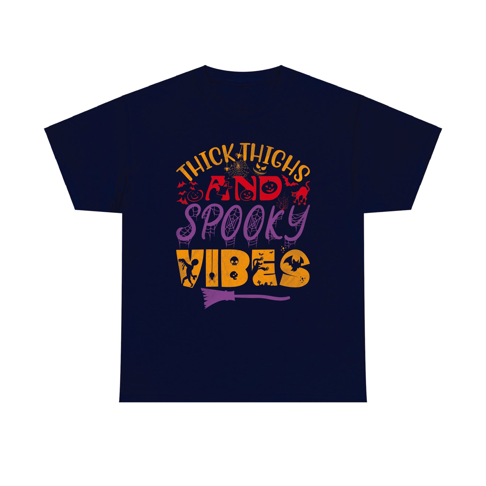 Thick thighs Halloween t shirt, Boo-tiful thighs, Spooky vibes, Unisex Tee Top