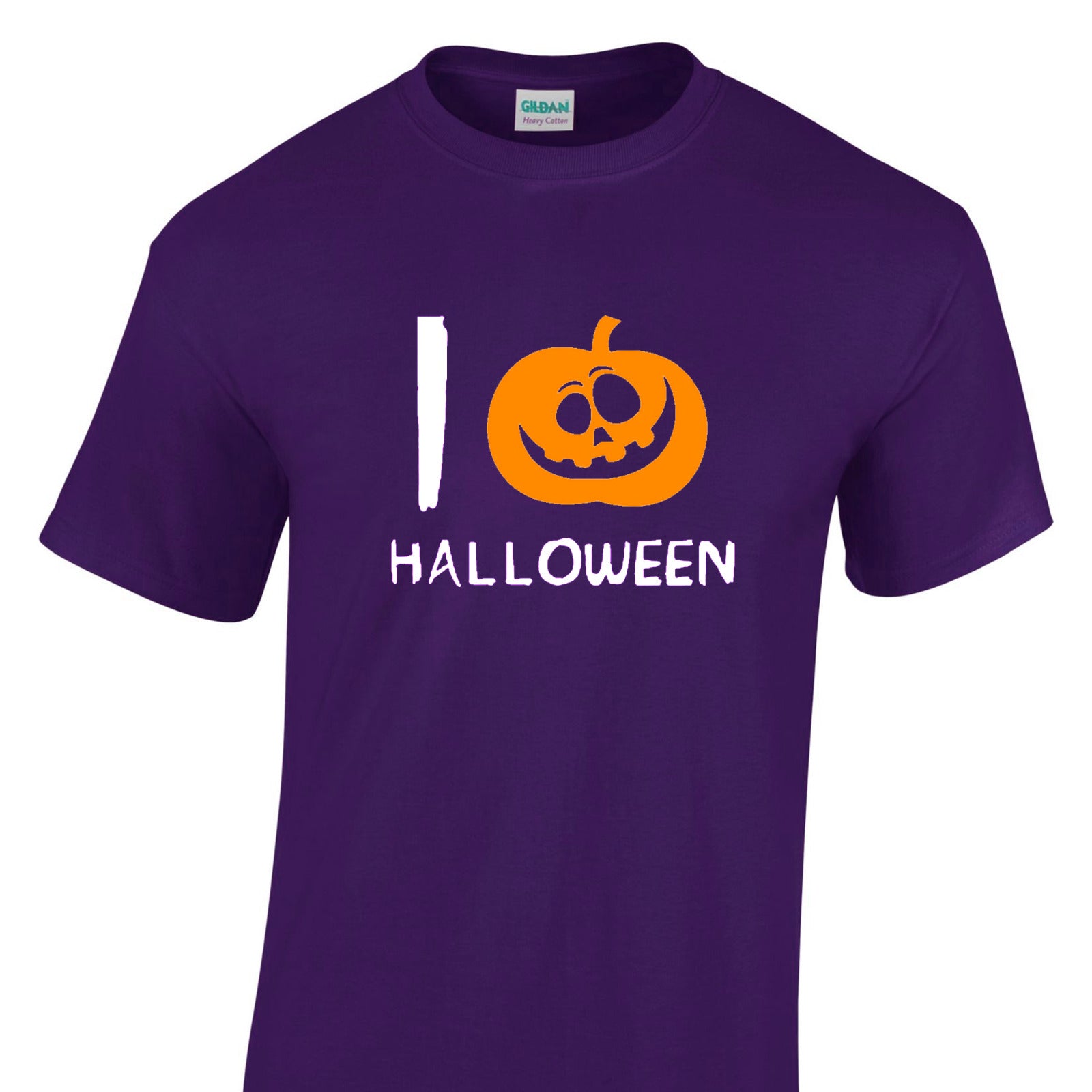 Mens I Love Halloween Tshirt - New Pumpkin Heart Trick Or Treat Costume T Shirt