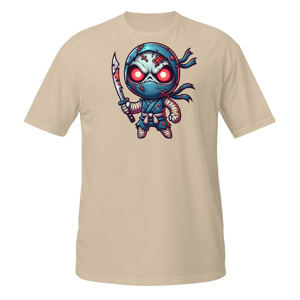 Scary Ninja Shirt – Cute Zombie Warrior with Sword Halloween Design