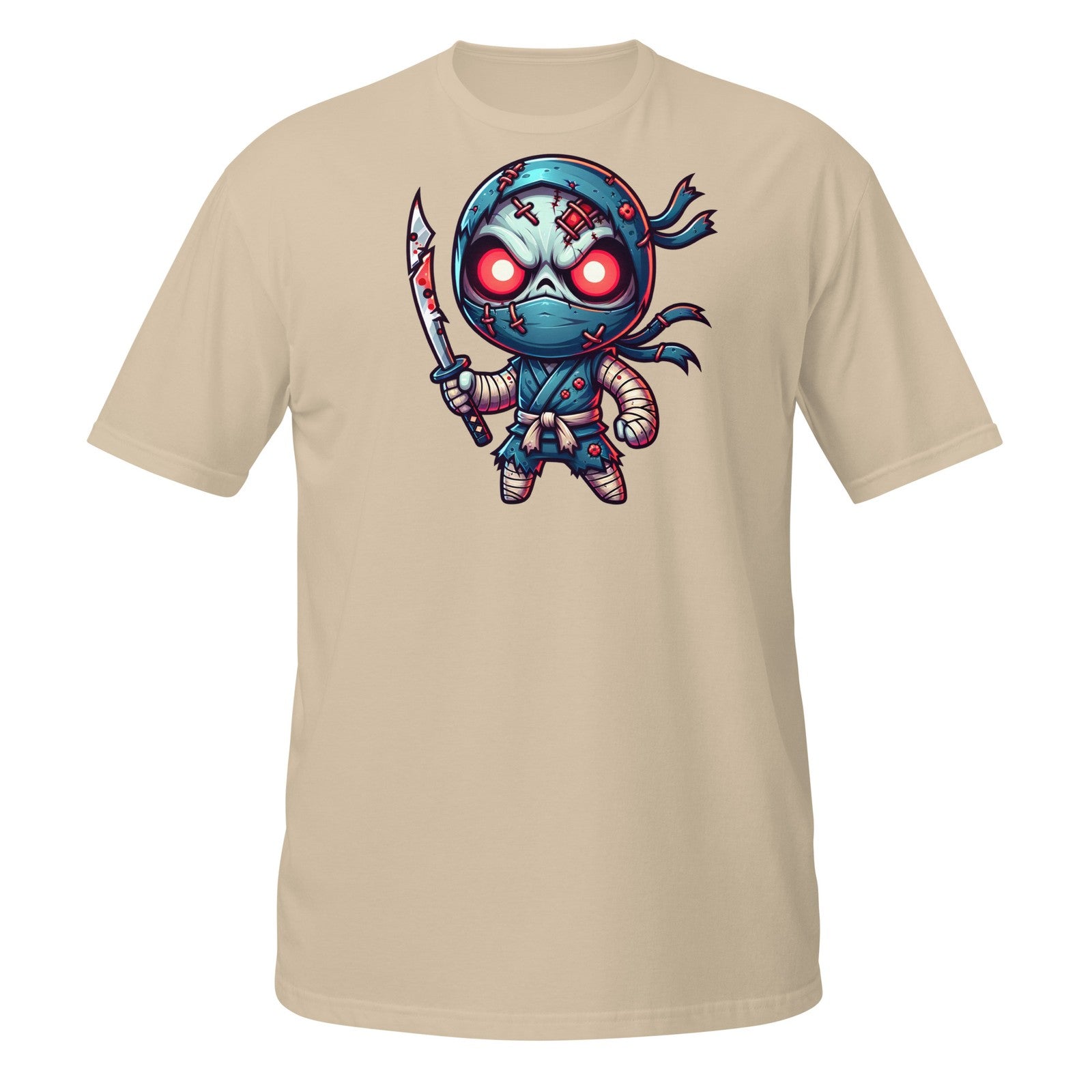 Scary Ninja Shirt – Cute Zombie Warrior with Sword Halloween Design