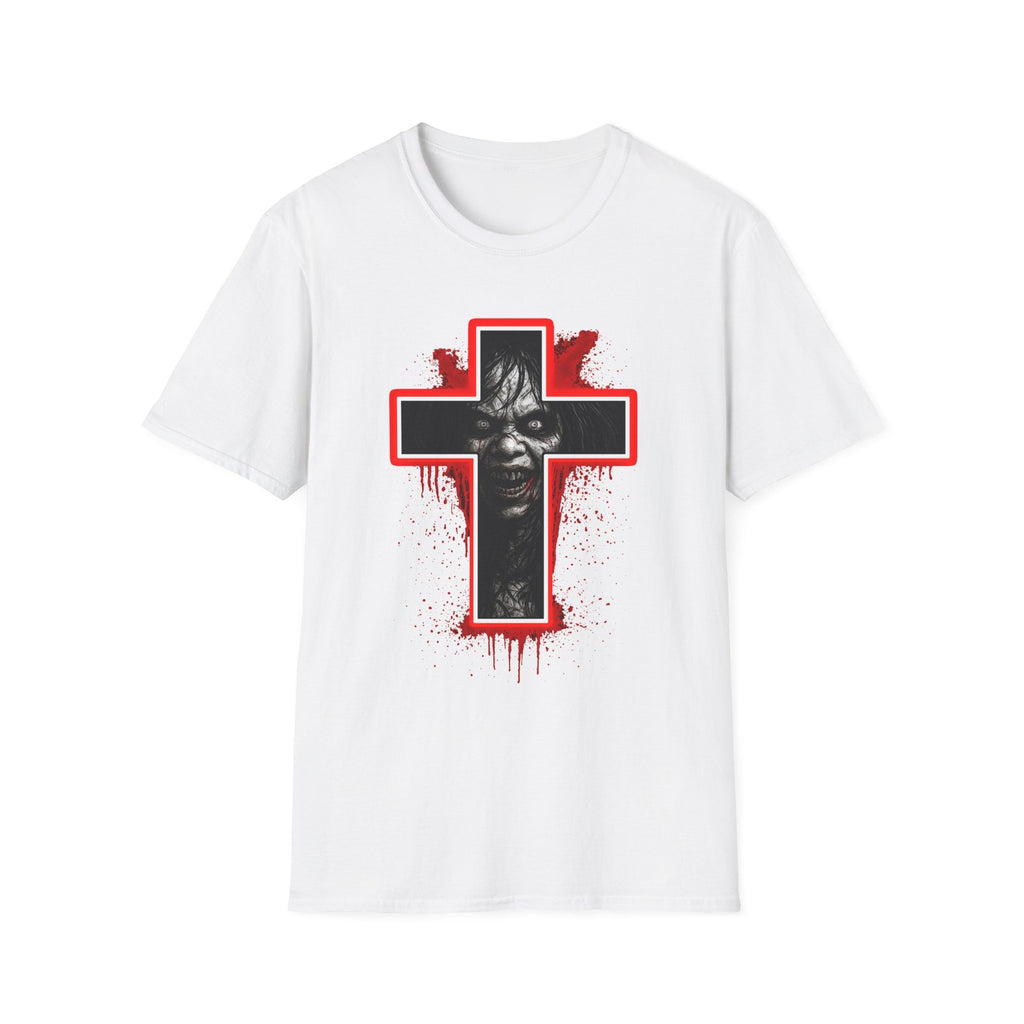 The Exorcist Raegan Cross T-Shirt, Horror Movie Tee, Scary Film Fan Gift, Unisex