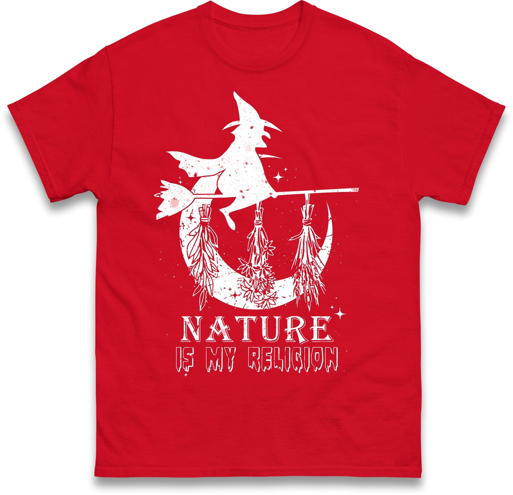 Nature Is My Religion Witch Halloween T-Shirt, Halloween T-Shirt, Trick Or treat