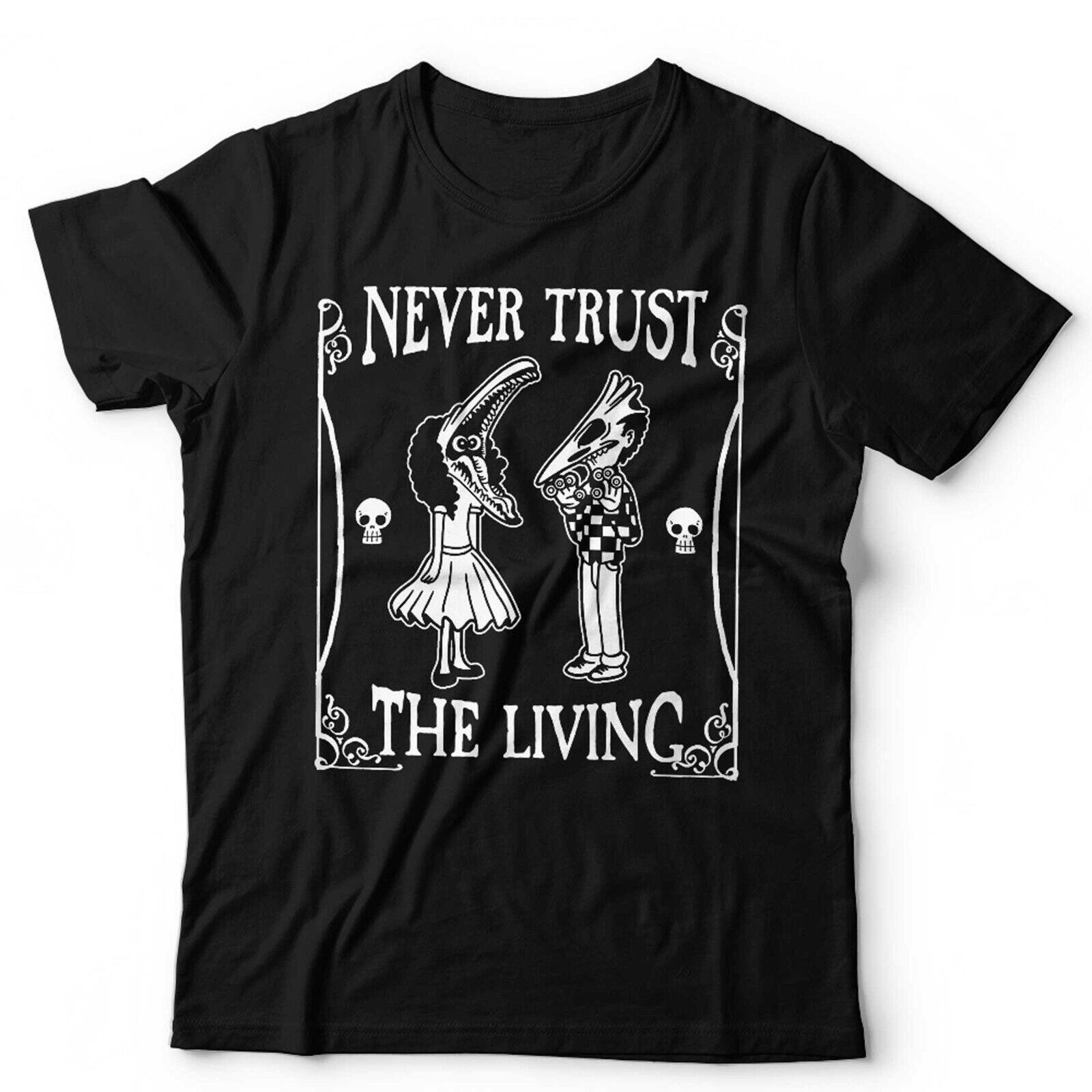 Beetlejuice TShirt Never Trust The LivingUnisex & Kids Halloween Horror Retro