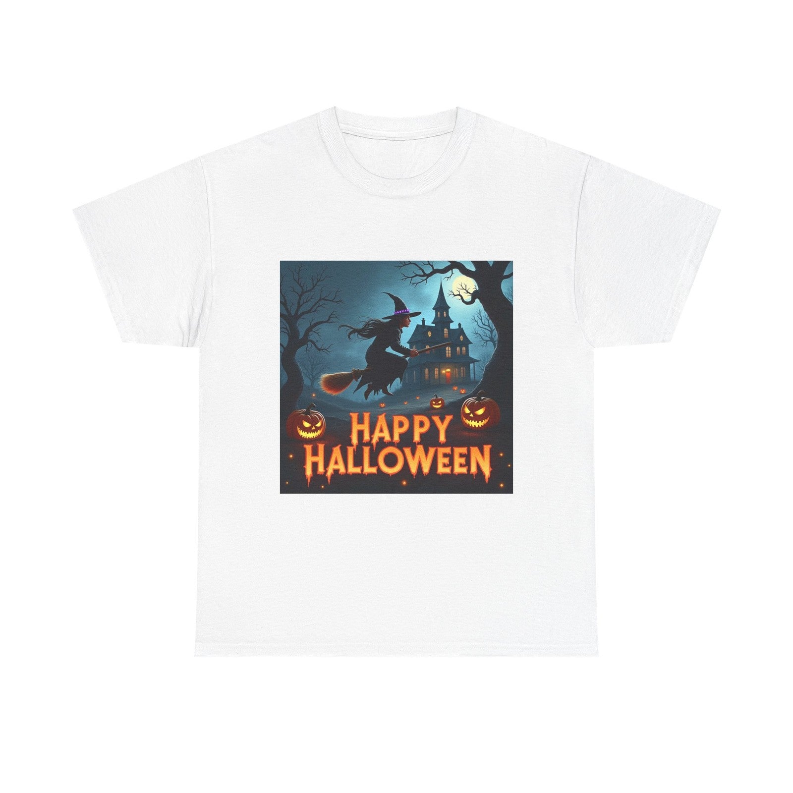 Happy Halloween Unisex Tee, Pumpkin Costume T-Shirt, Trick or Treat Shirt, Scary