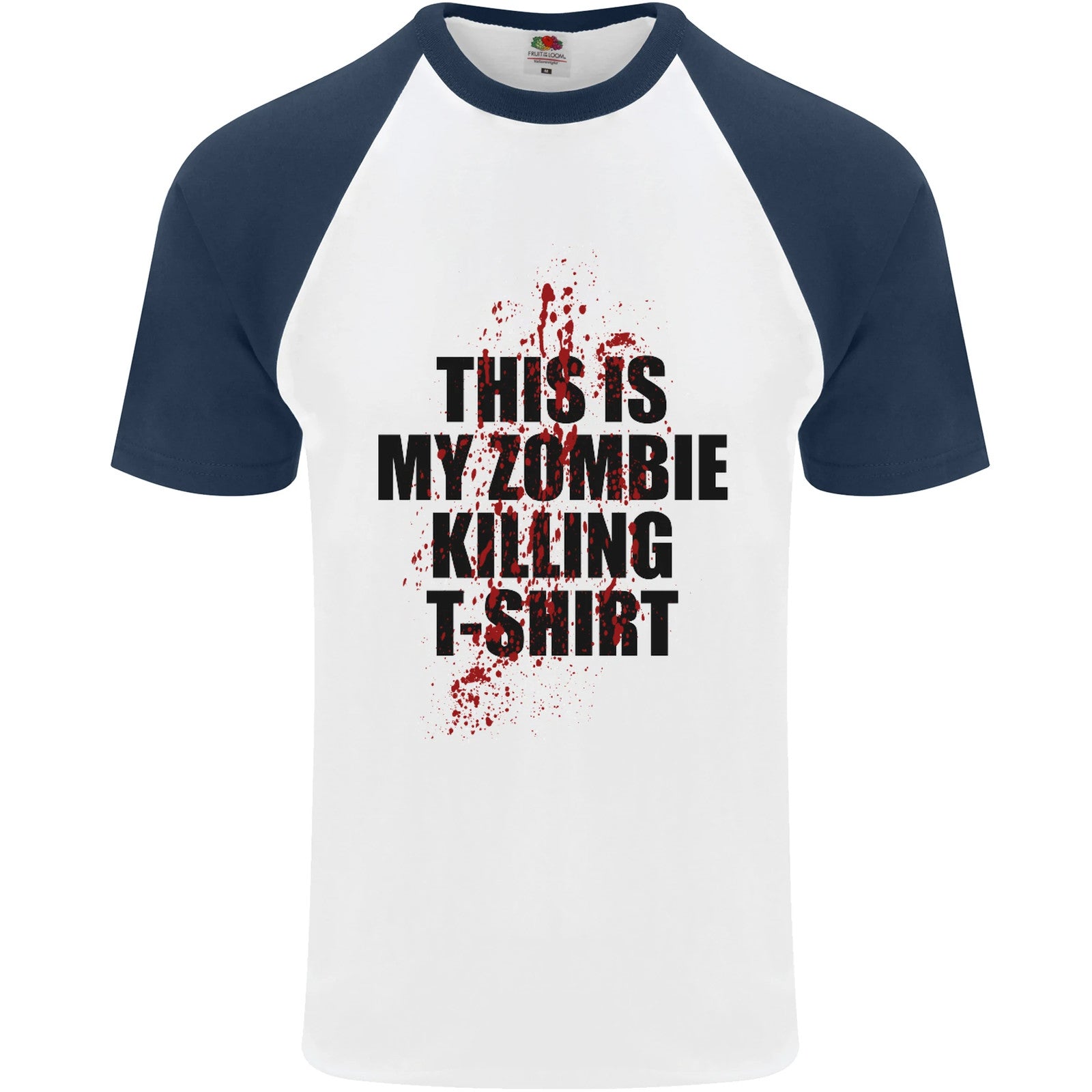 This Is My Zombie Killing Halloween Horror Mens S/S Baseball T-Shirt