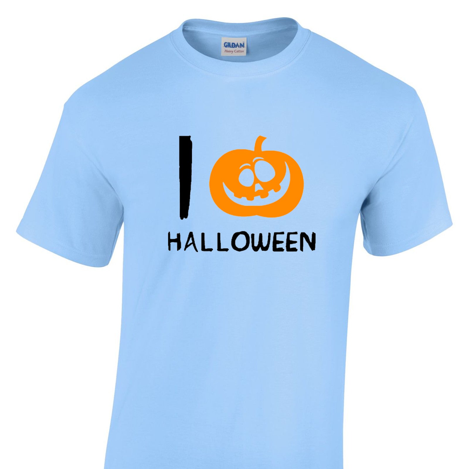 Mens I Love Halloween Tshirt - New Pumpkin Heart Trick Or Treat Costume T Shirt