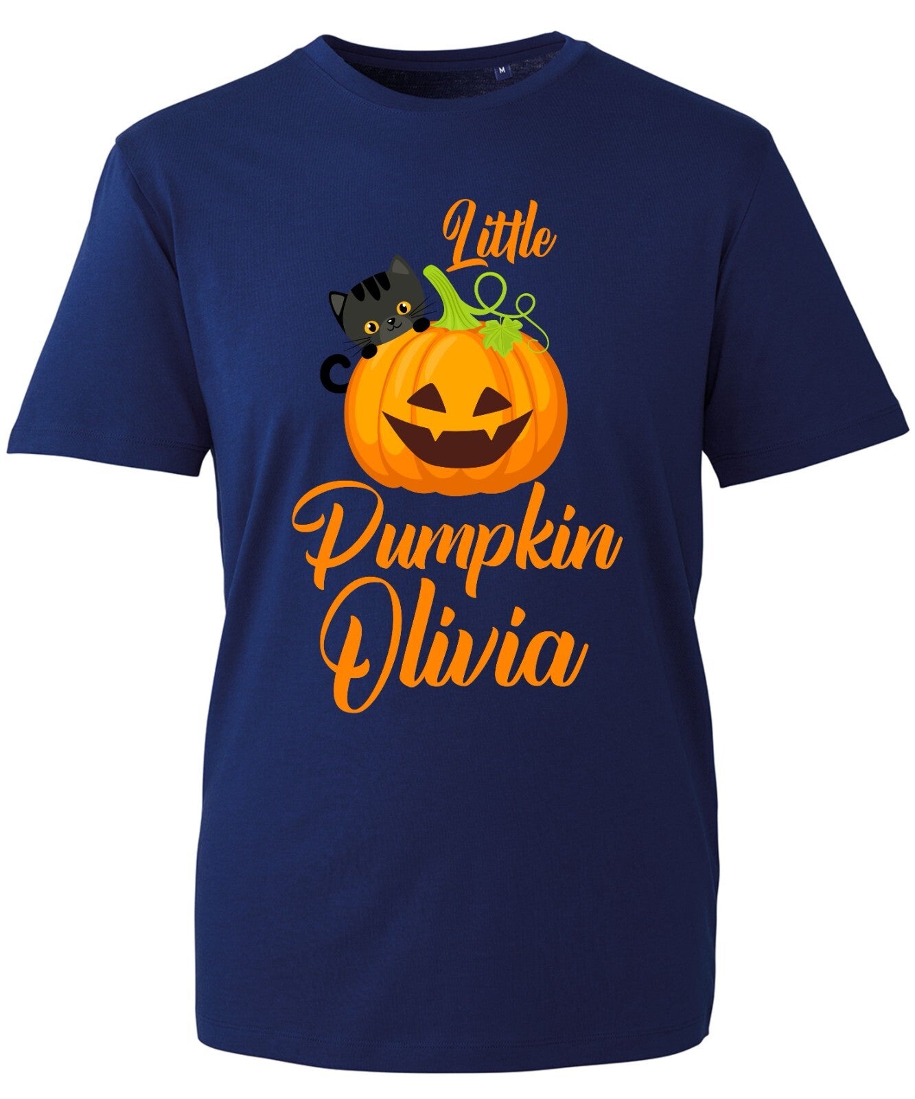 Personalised Your Name Little Pumpkin Halloween T-Shirt Horror Scary Ghost face