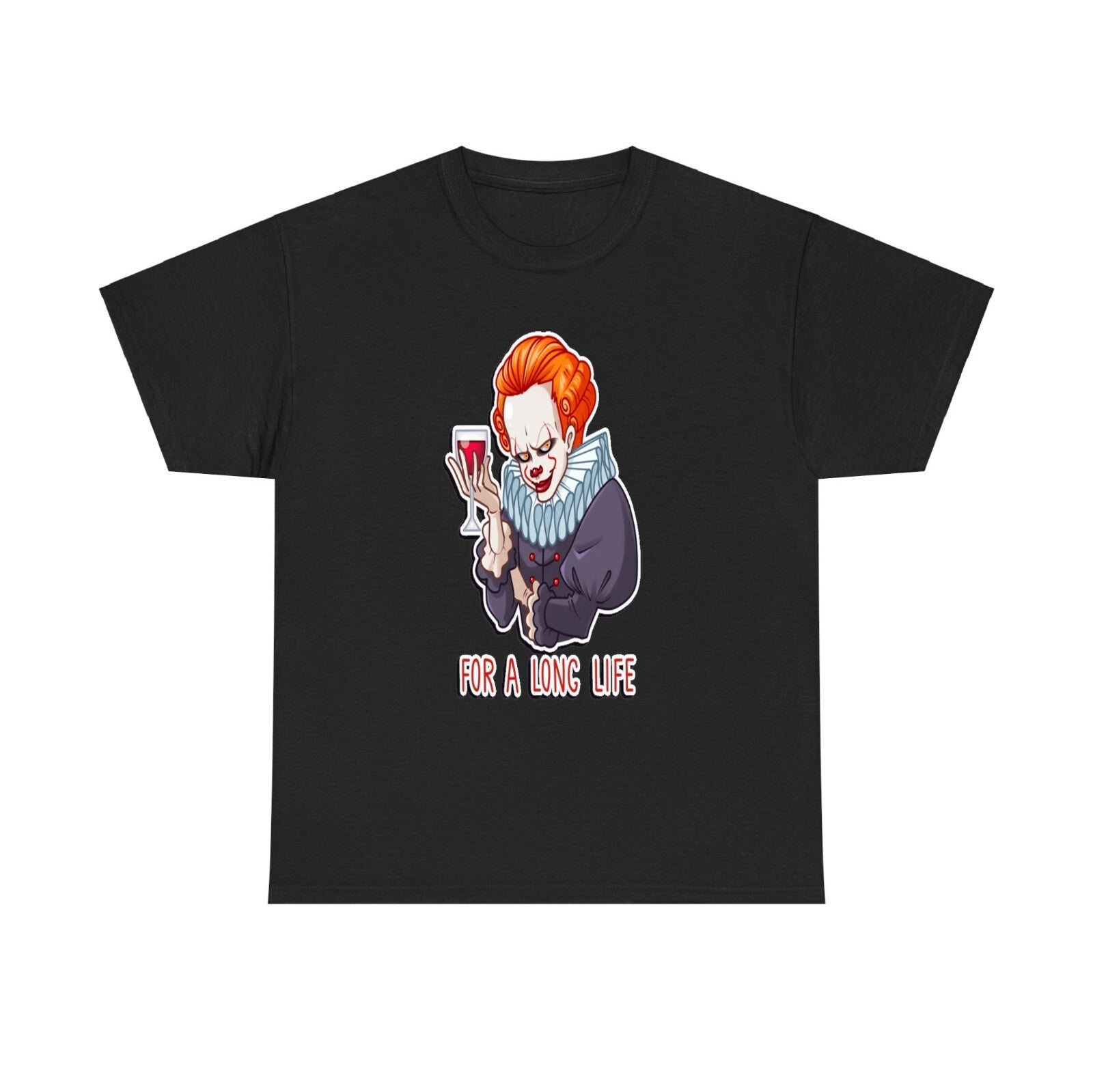 Pennywise Halloween T Shirt, Evil Clown T shirt , Wine lover Unisex Tee Top