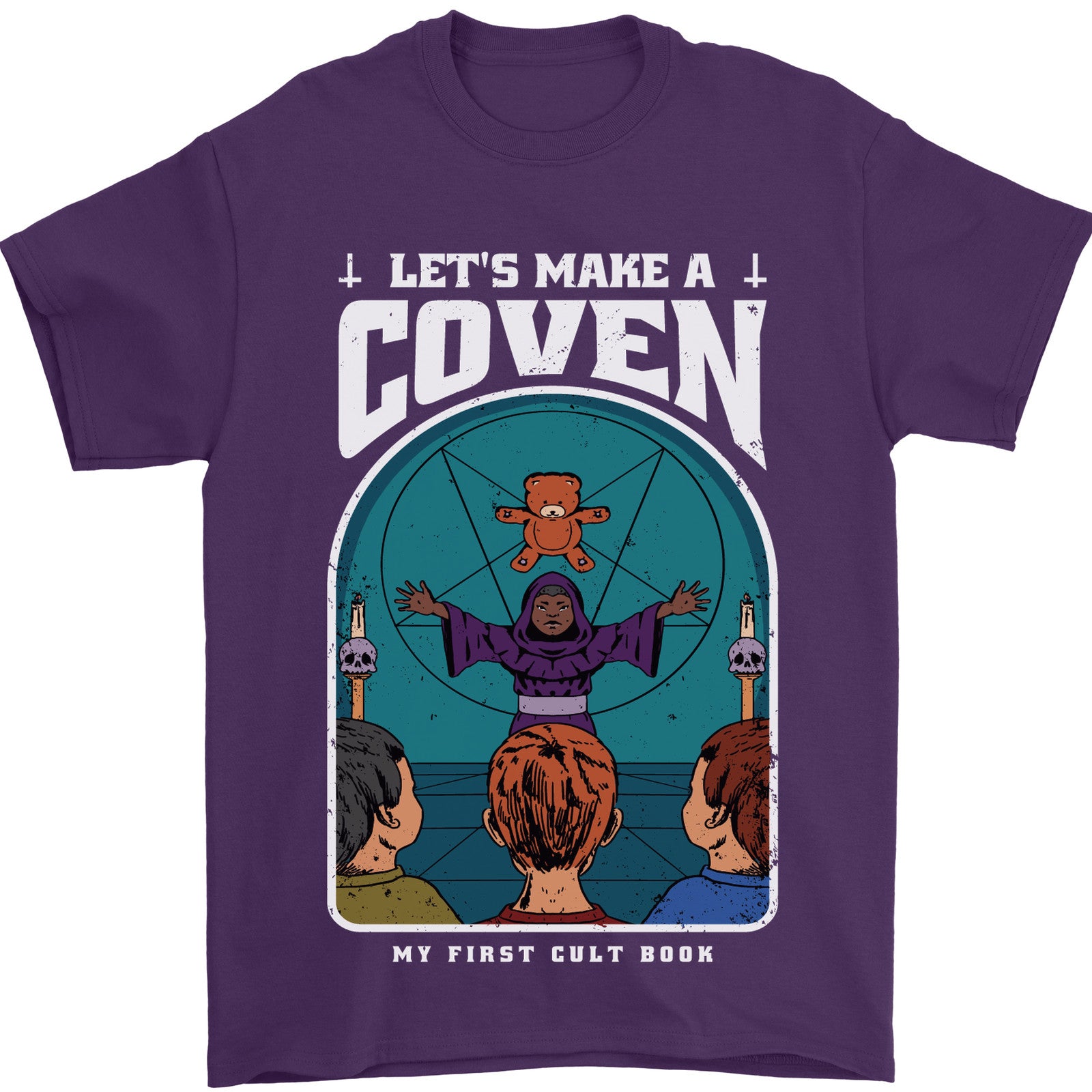 Lets Make a Coven Halloween Satanic Horror Mens T-Shirt 100% Cotton