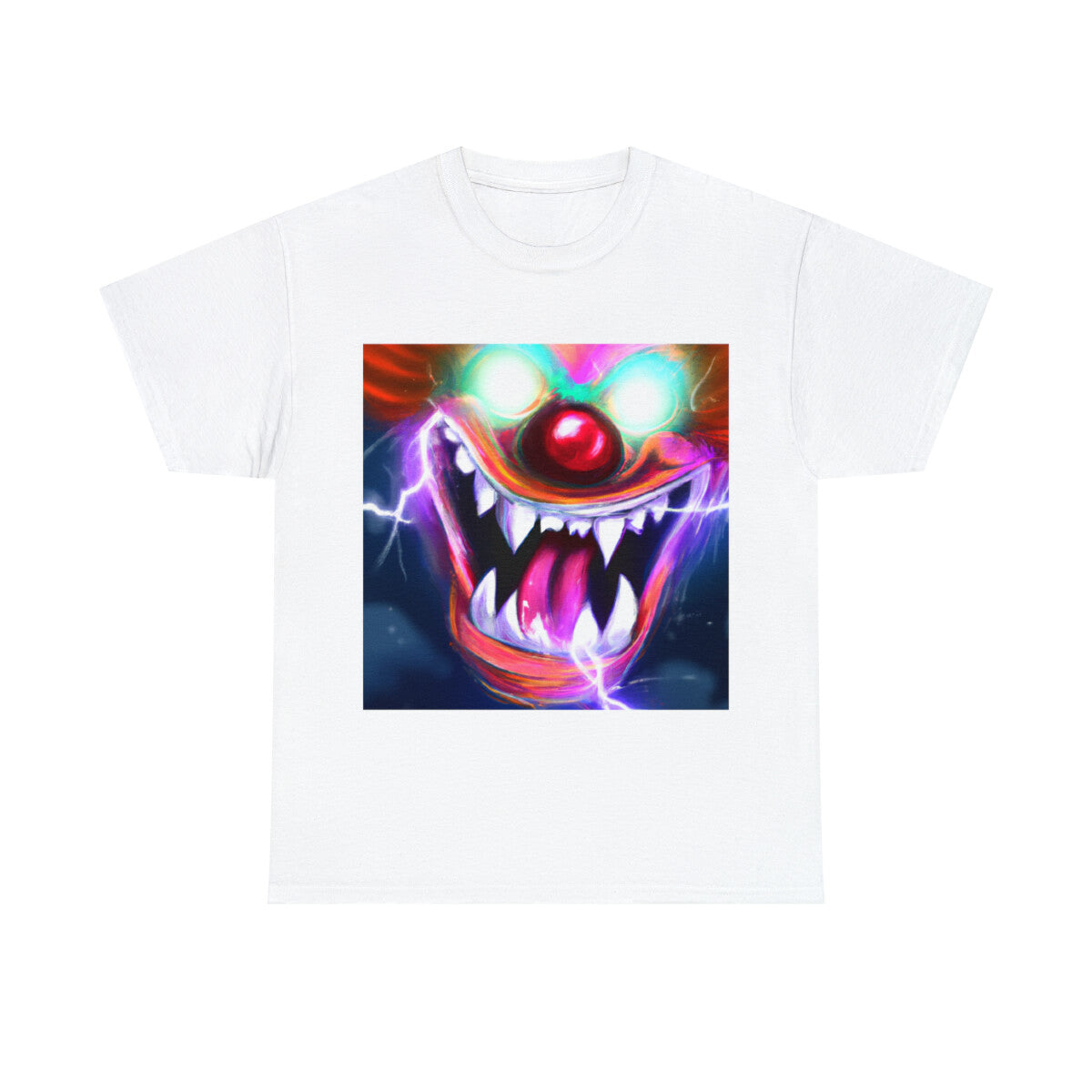 Halloween Evil Clown T Shirt Art Tee Unisex Adult Horror Scary Trick or Treat