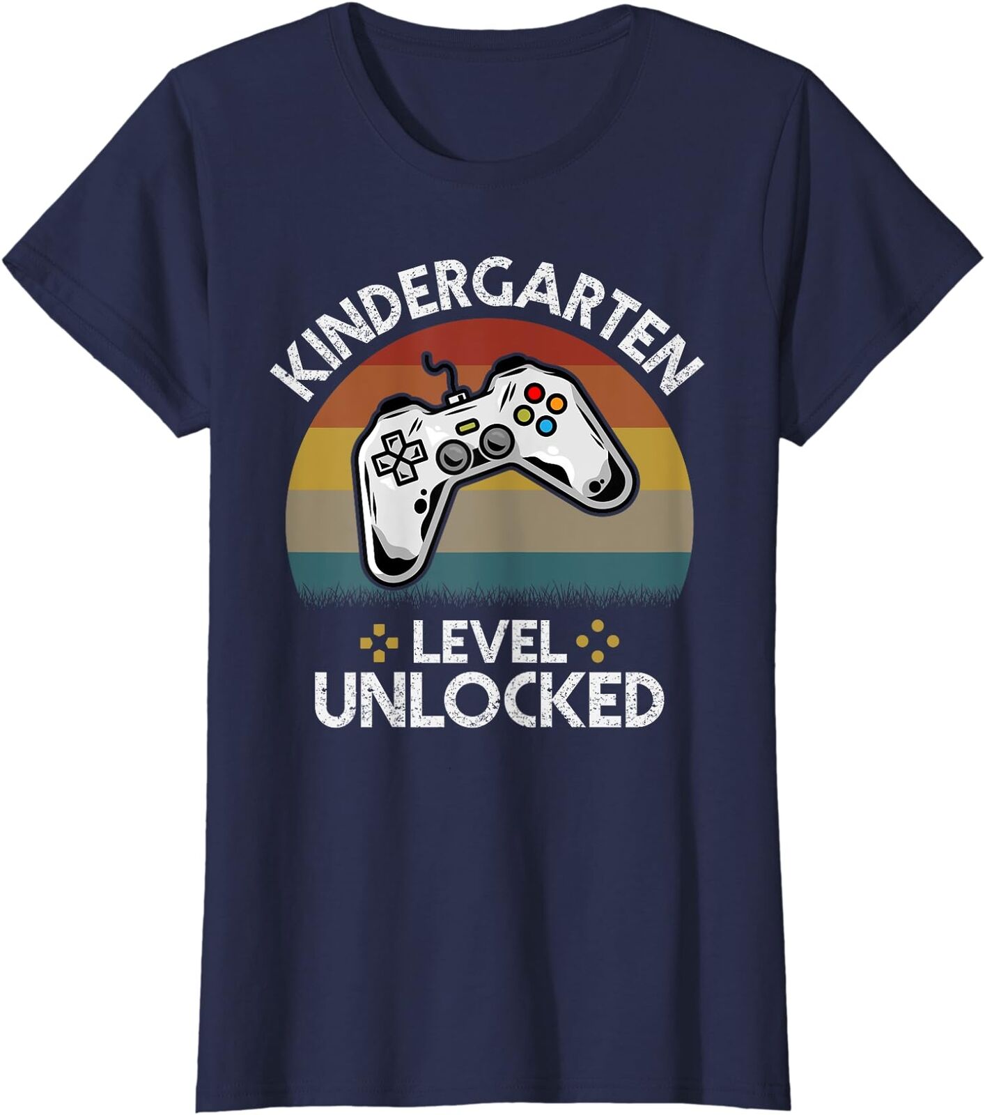 Kindergarten Level Unlocked Video Game Back To School Ladies' Crewneck T-Shirt