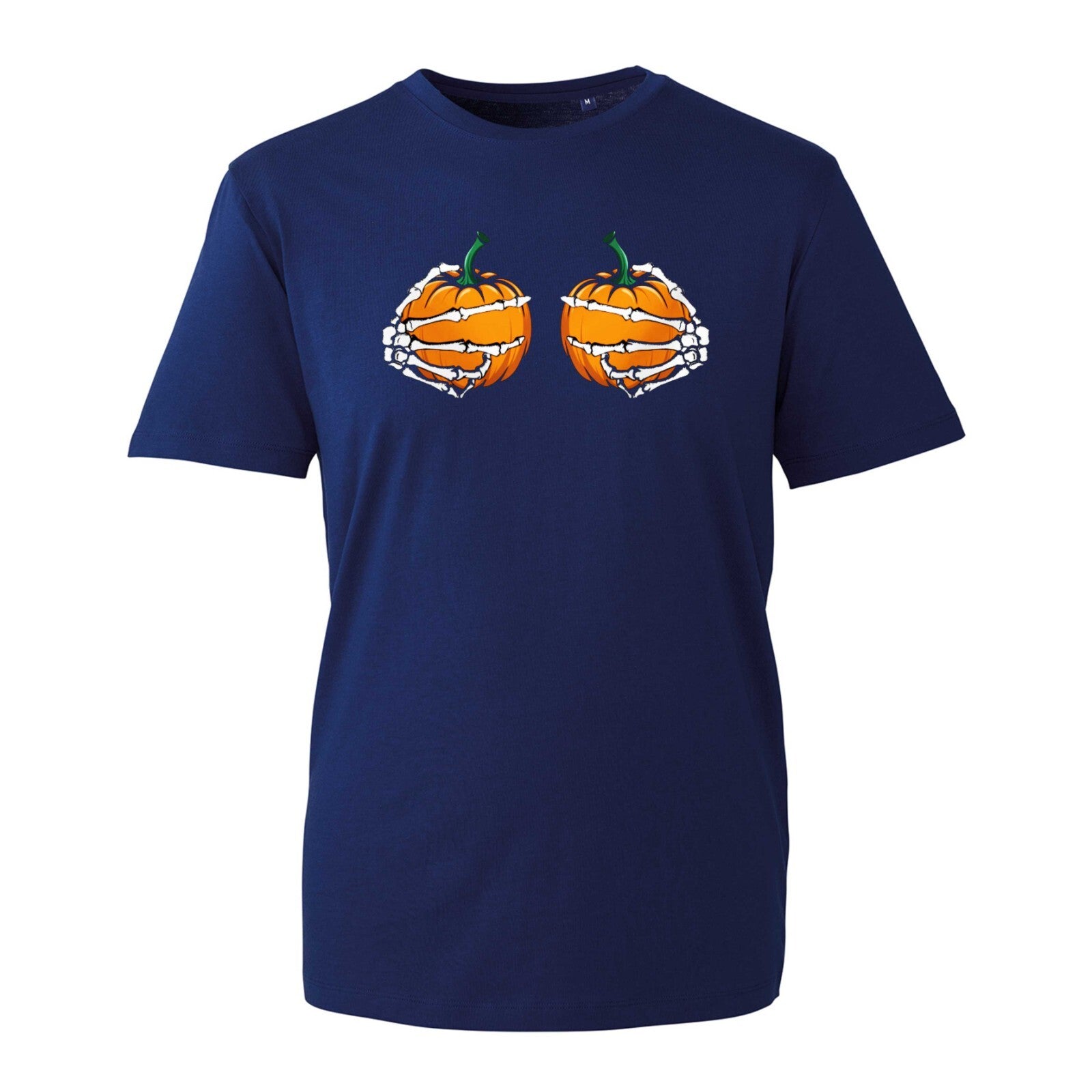 Pumpkin Boo Bees Skeleton Hand Halloween T-Shirt Funny Trick Or Treat Unisex Top