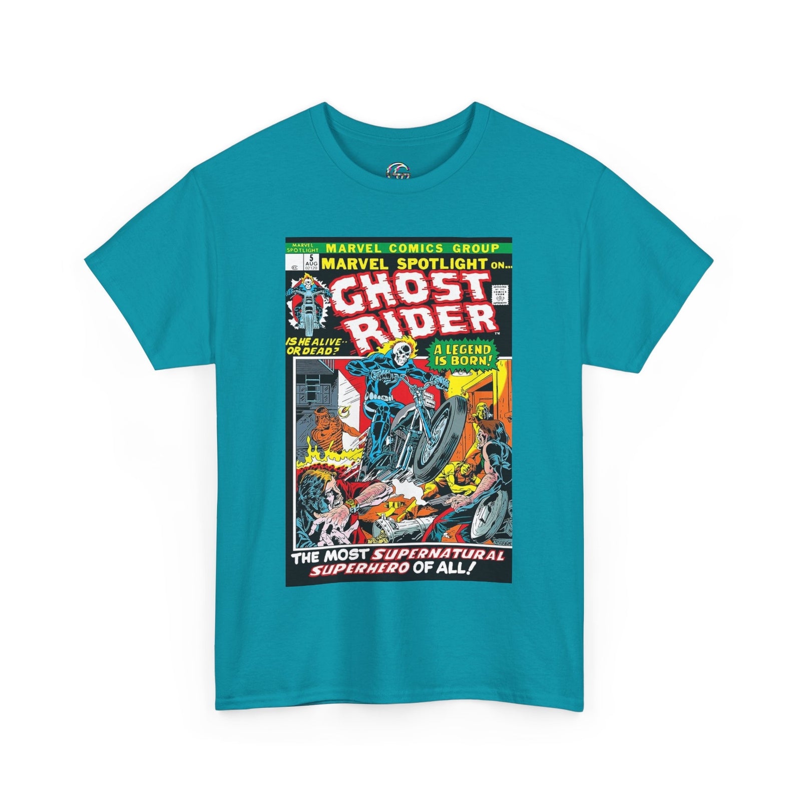 Marvel Spotlight Ghost Rider Comic Book T-Shirt, Ghost Rider Superhero Shirt