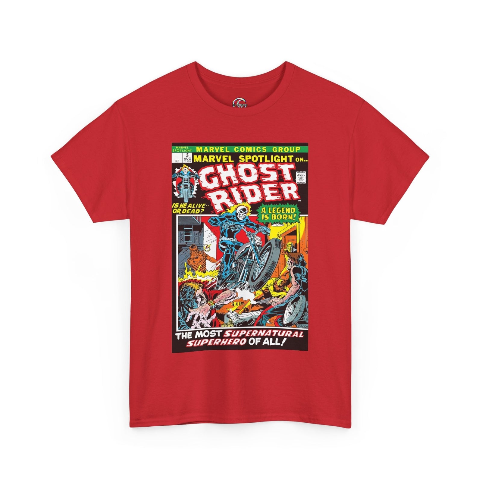 Marvel Spotlight Ghost Rider Comic Book T-Shirt, Ghost Rider Superhero Shirt