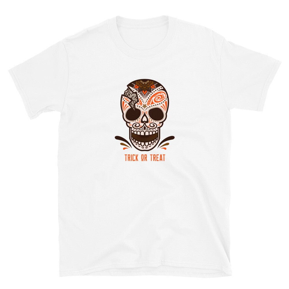 Halloween Skull Trick Or Treat Halloween Short-Sleeve Unisex T-Shirt