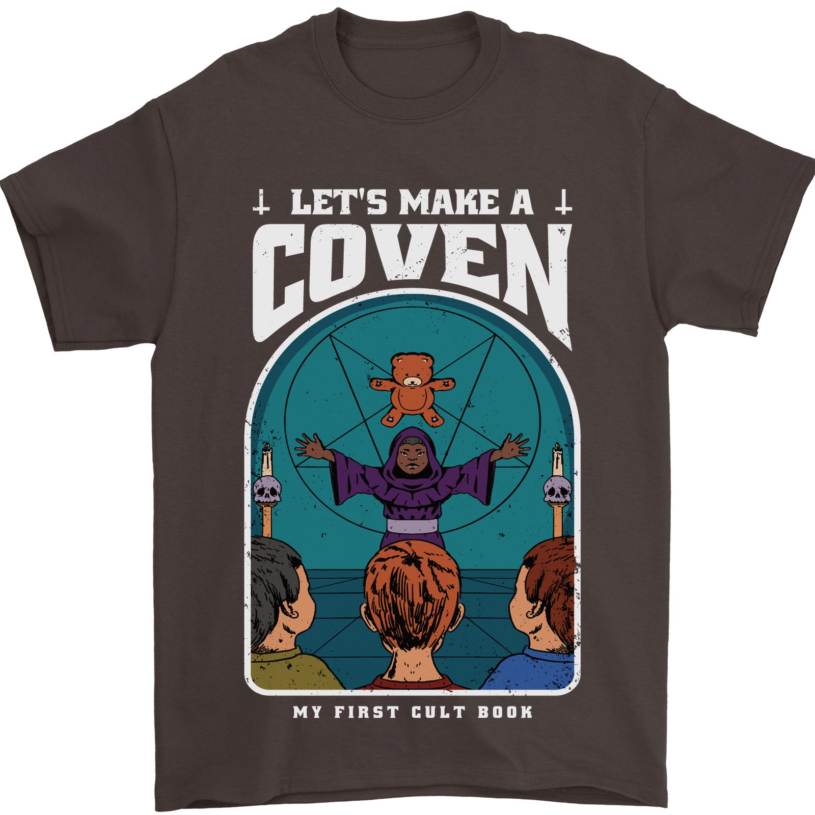Lets Make a Coven Halloween Satanic Horror Mens T-Shirt 100% Cotton