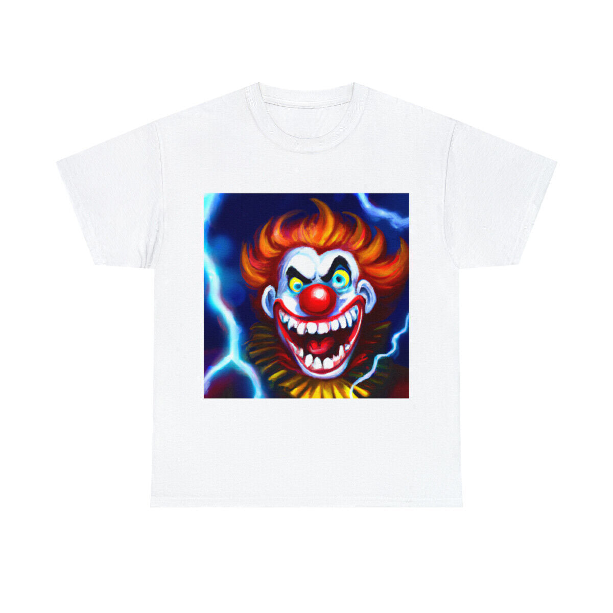Halloween Evil Clown T Shirt Art Tee Unisex Adult Horror Scary Trick or Treat