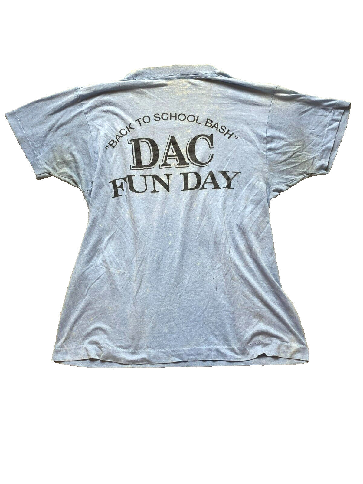 Vintage DAC Inc Shirt Womens Medium Single Stitch Back To School Bash Fun Day