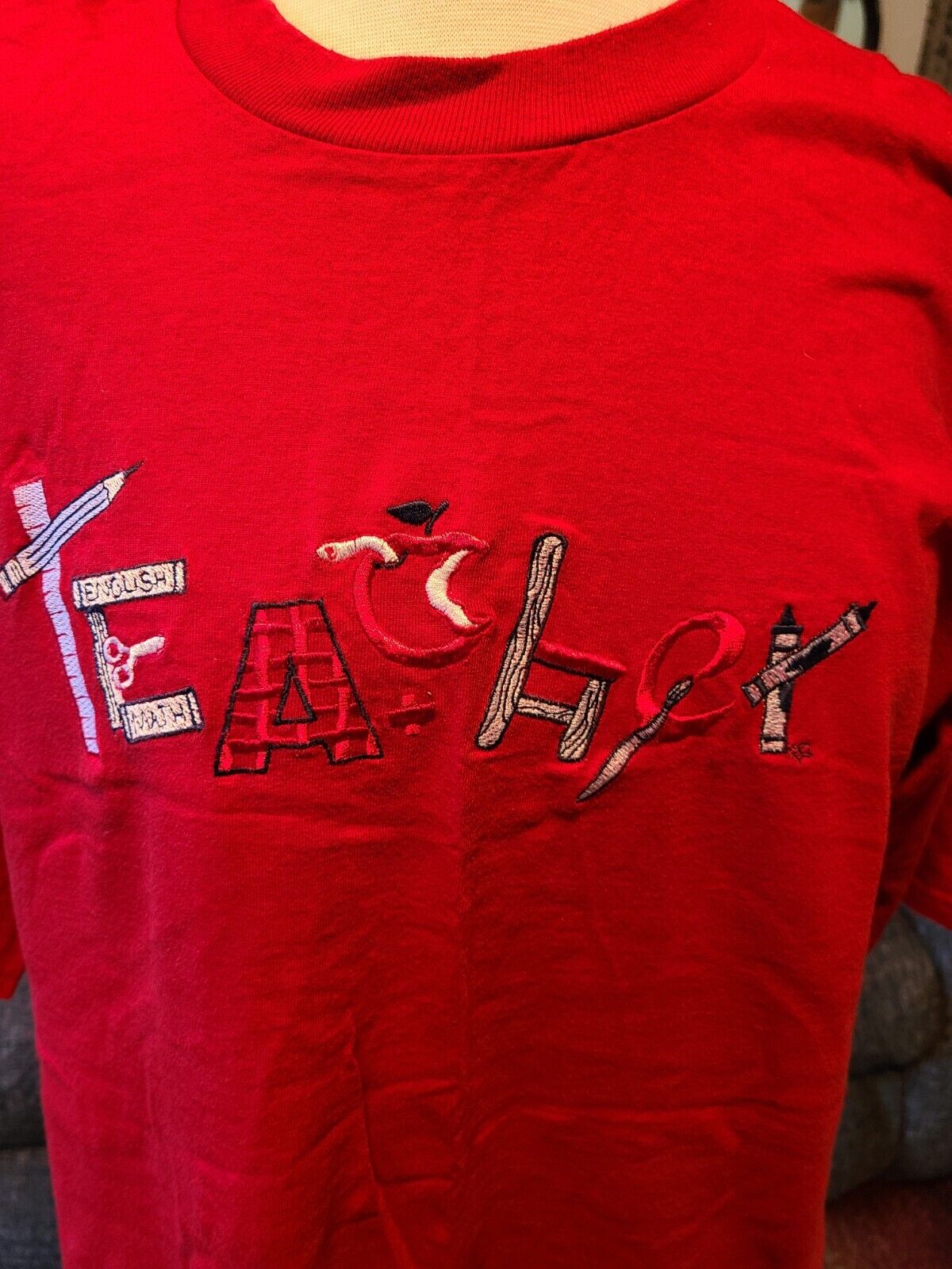 Teacher School Quirky Fun Back To School Tshirt  Size XL