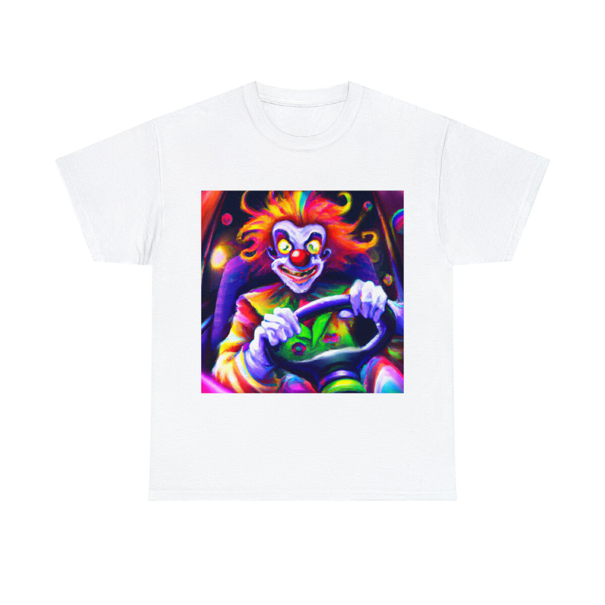 Halloween Evil Clown T Shirt Art Tee Unisex Adult Horror Scary Trick or Treat