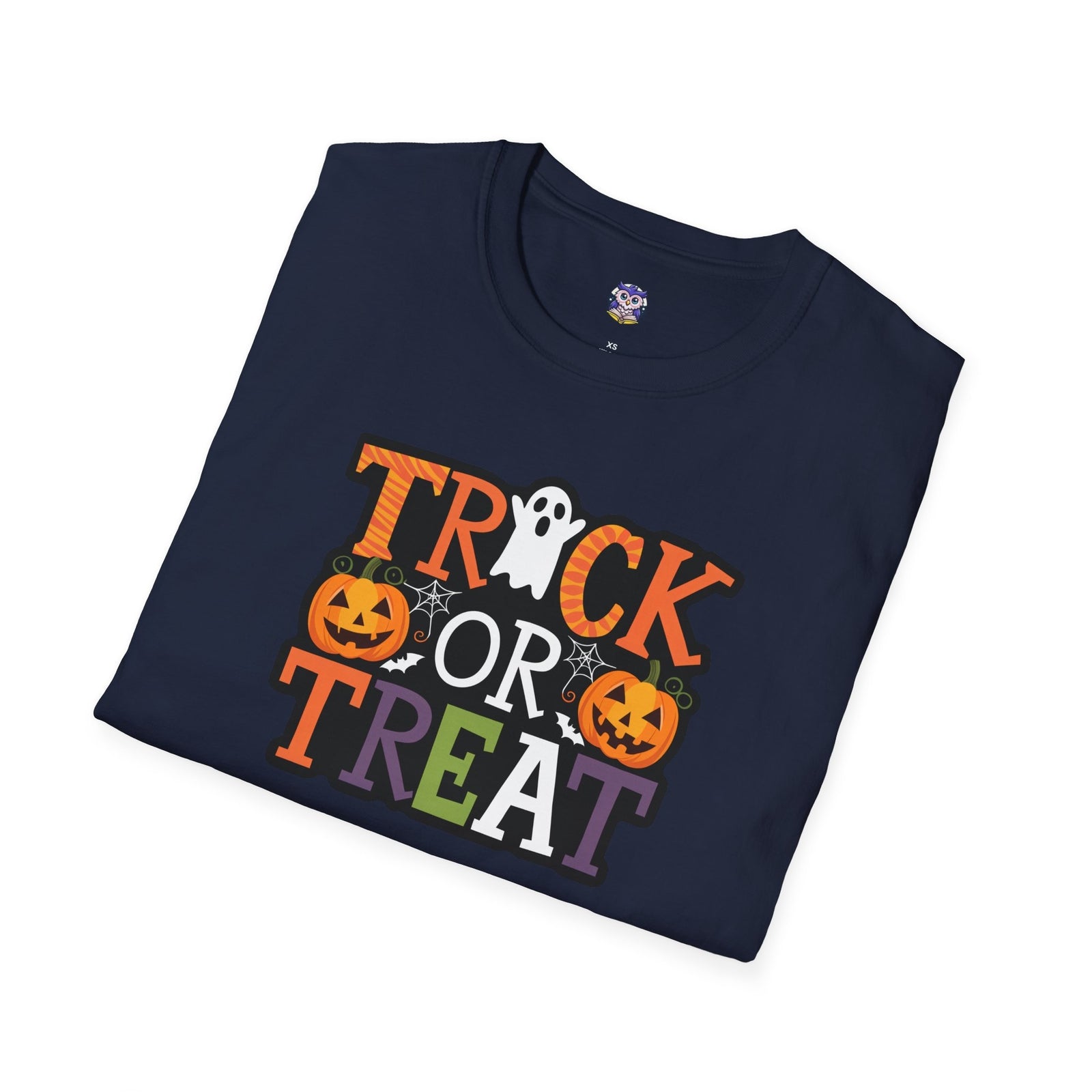 Trick or Treat Halloween T-Shirt Fun Ghosts,Pumpkins and Spooky Vibes for Adults