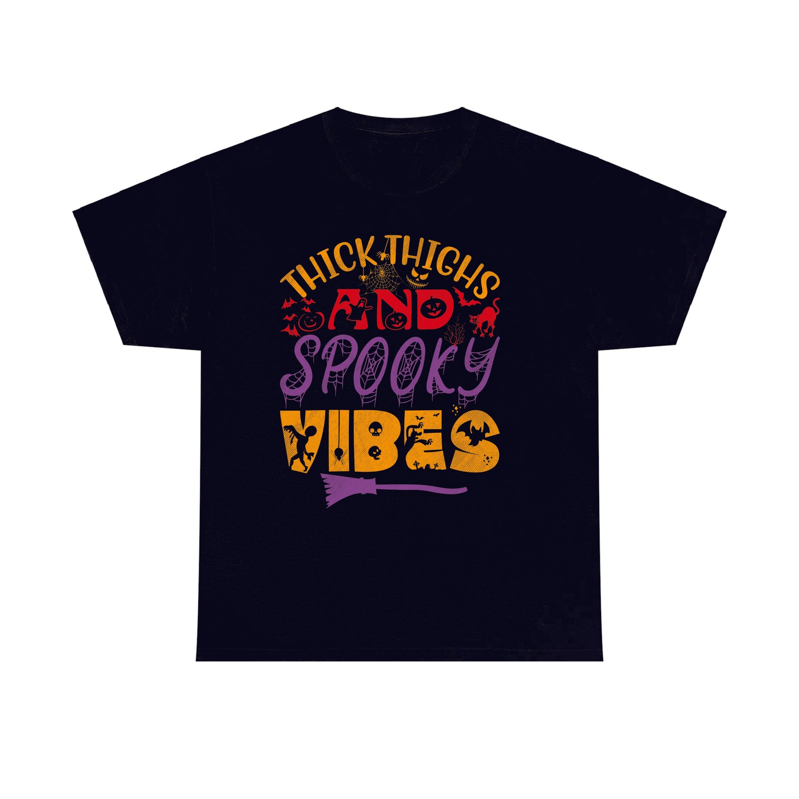 Thick thighs Halloween t shirt, Boo-tiful thighs, Spooky vibes, Unisex Tee Top