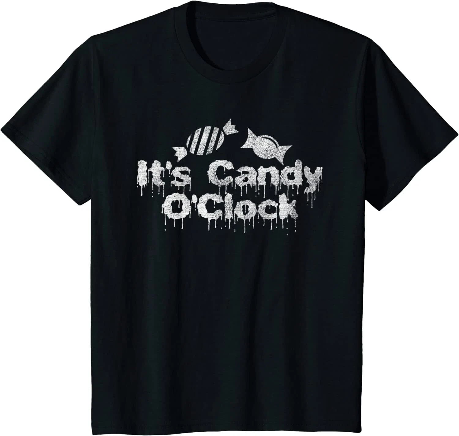 Funny It’s Candy O’Clock T-Shirt | Halloween Trick or Treat Unisex Tee