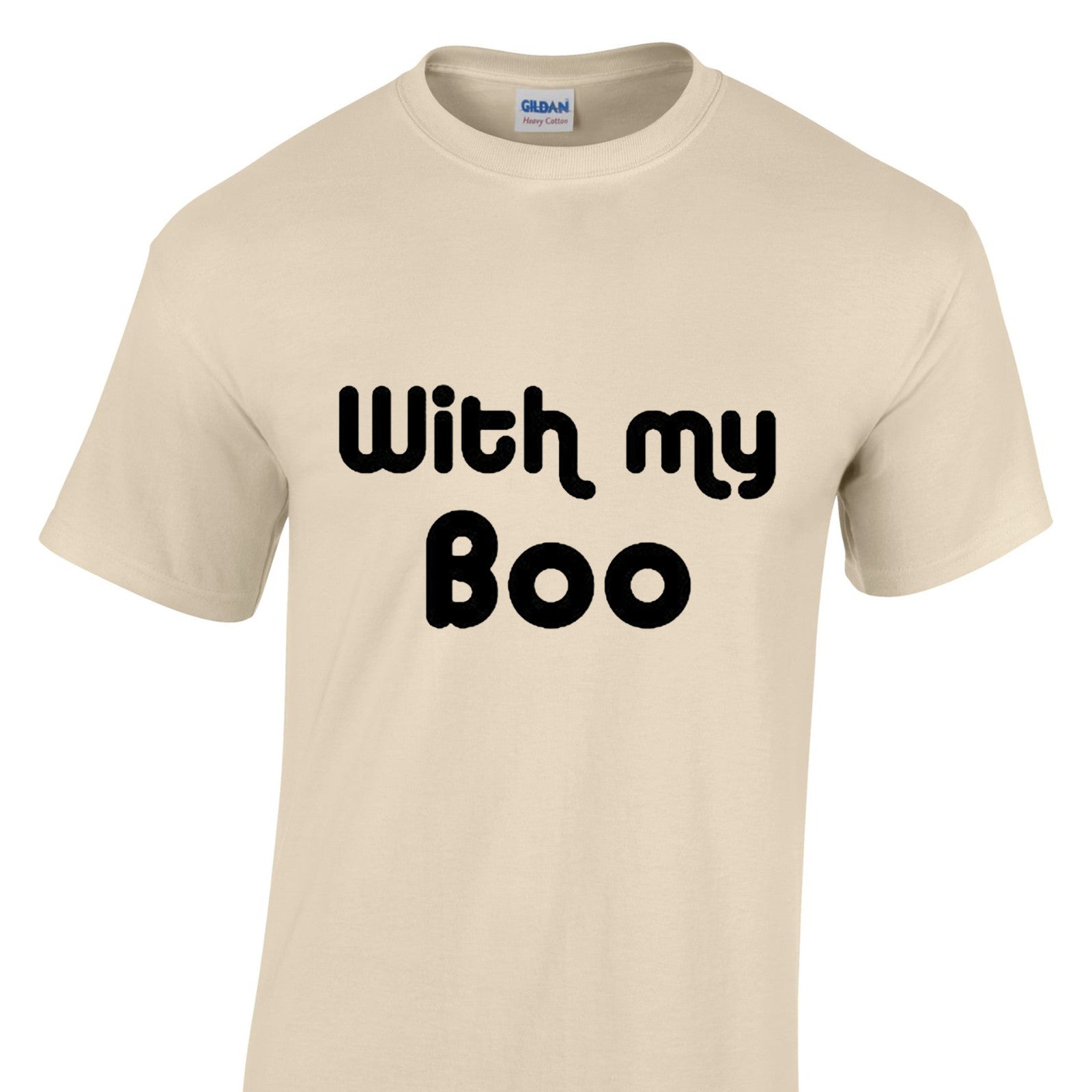 Mens Halloween Tshirt - With My Boo Party Night Trick Or Treat Costume T Shirt