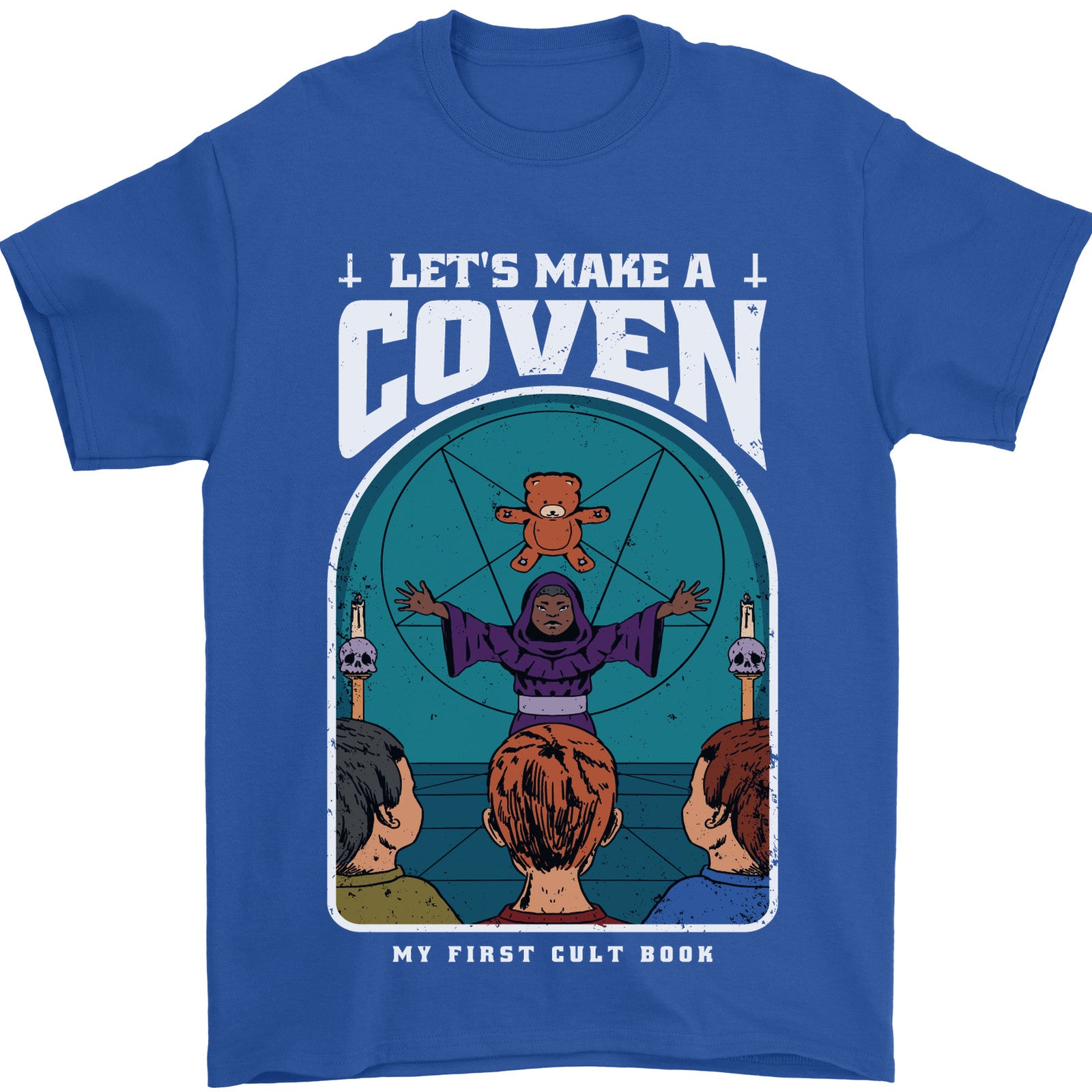 Lets Make a Coven Halloween Satanic Horror Mens T-Shirt 100% Cotton