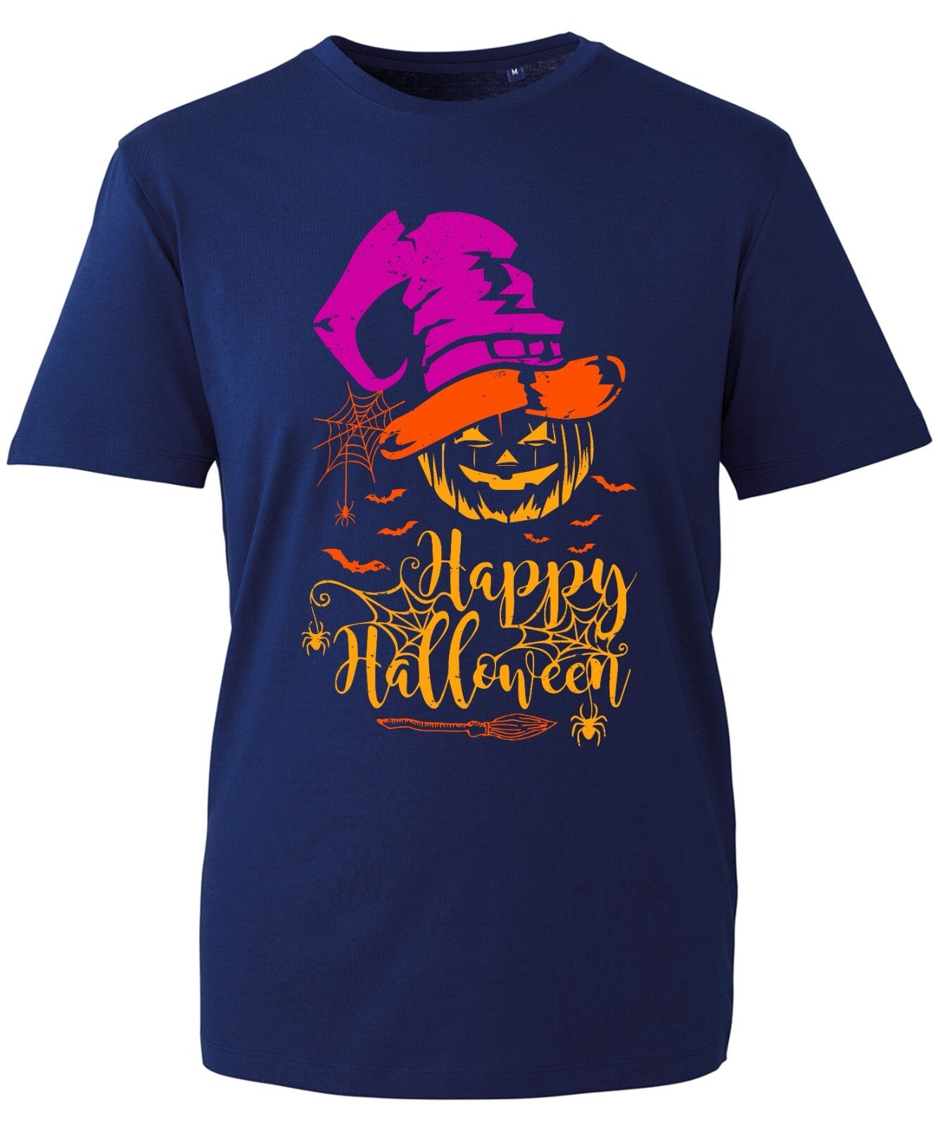 Happy Halloween T-Shirt Horror Pumpkin Witch Scary Magic Hat Nightmare Gift Top