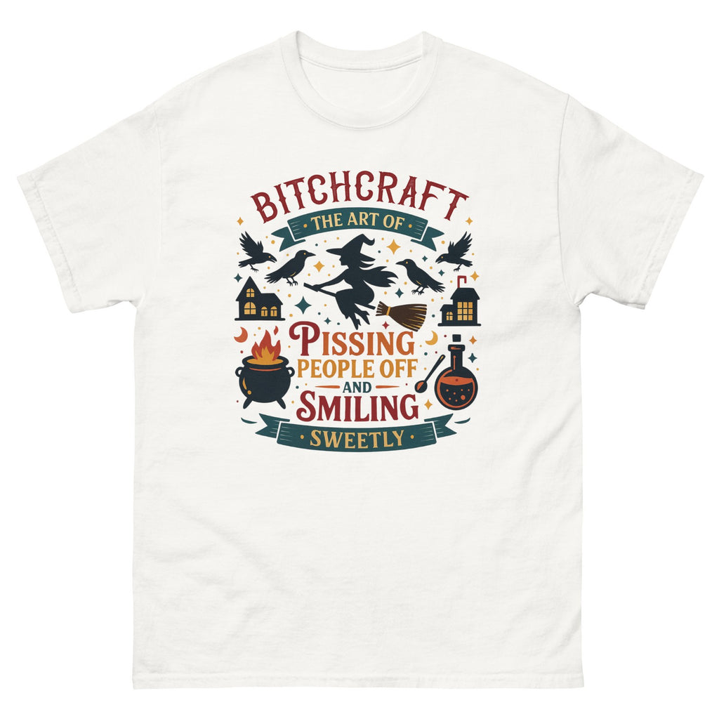 Bitchcraft Funny Sarcastic Halloween Parent Trick or Treat T-Shirt Tee