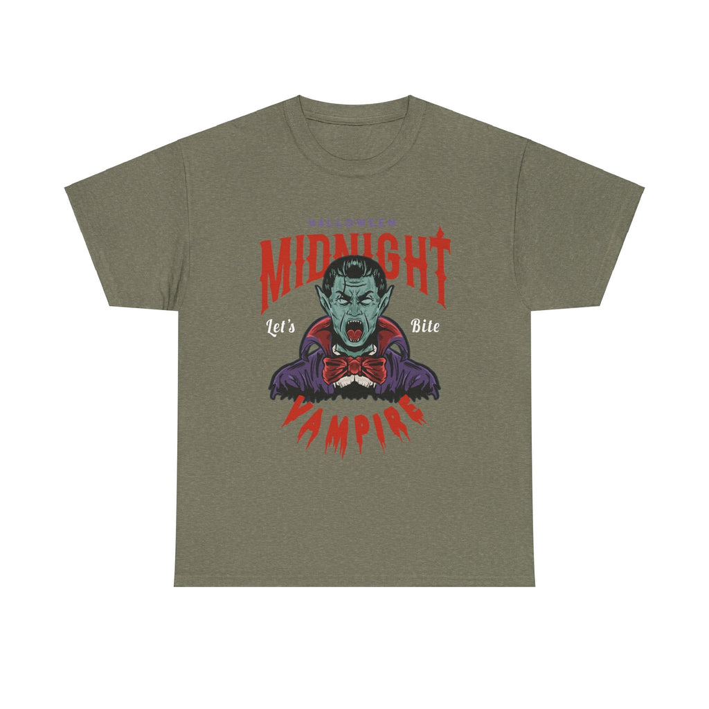Halloween Midnight Let's Bite Vampire Tshirt  Costume October Trick Or Treat