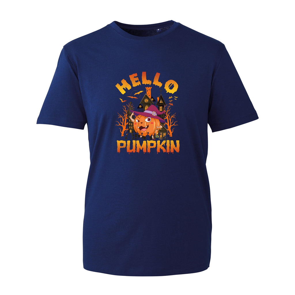 Hello Pumpkin Halloween T-Shirt, Funny Haunted House Scary Costume Cartoon Gift