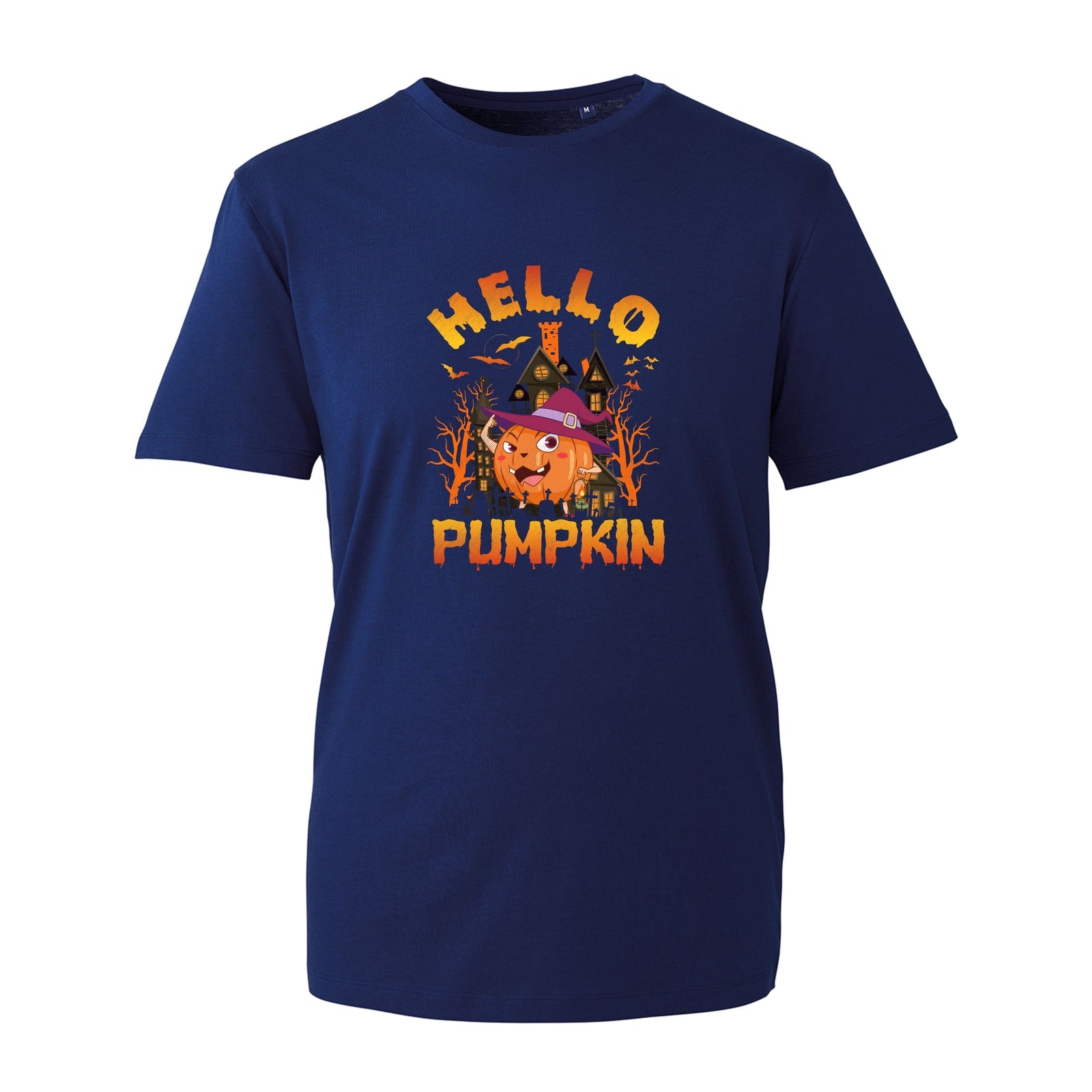 Hello Pumpkin Halloween T-Shirt, Funny Haunted House Scary Costume Cartoon Gift