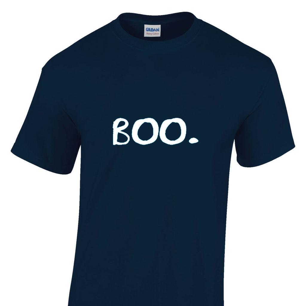 Mens Halloween Boo Tshirt - New Understated Ghost Trick Or Treat Costume T Shirt