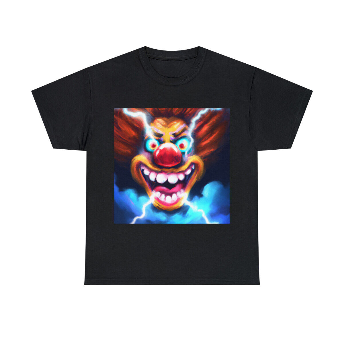 Halloween Evil Clown T Shirt Art Tee Unisex Adult Horror Scary Trick or Treat