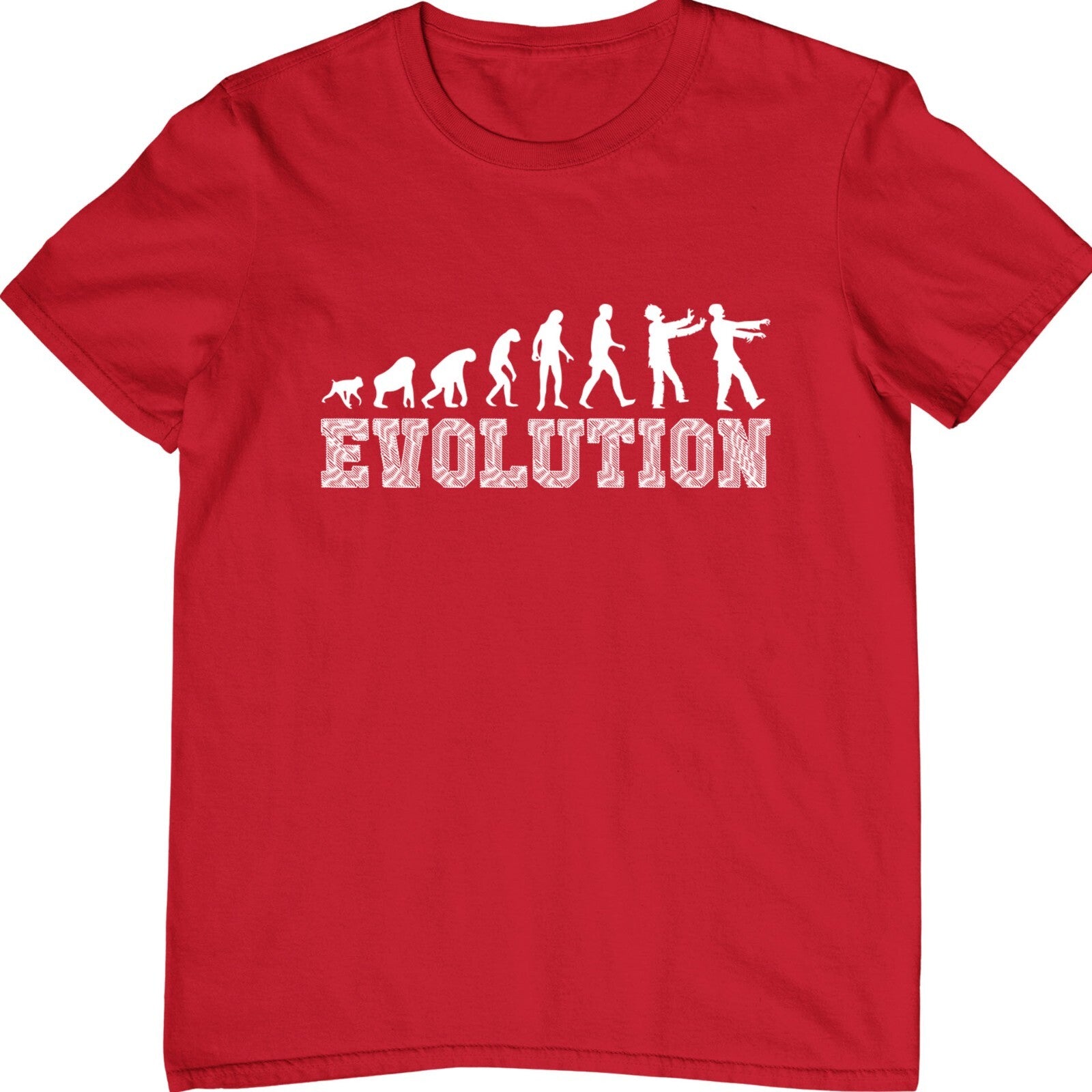 Zombie Evolution T-Shirt Horror Undead Funny Halloween Scary Costume Tee Top