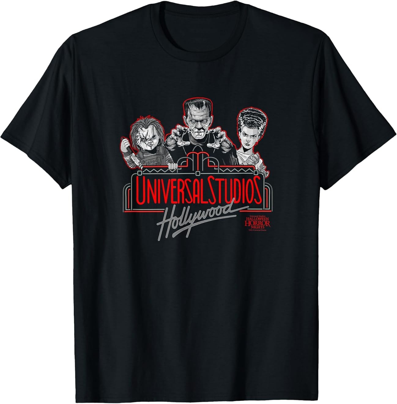 Halloween Horror Nights Hollywood Marquee T-Shirt Gift All Size S-4XL