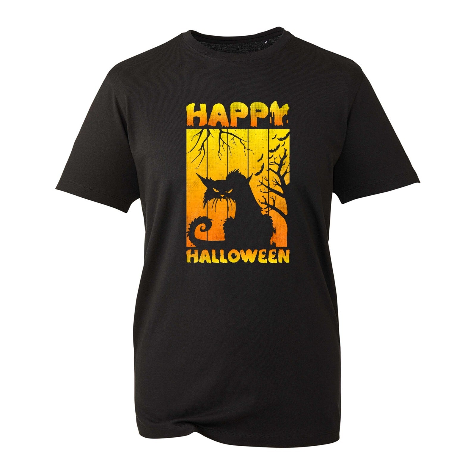 Horror Cat Happy Halloween T-Shirt, Trick Or Treat Halloween Gift Unisex Top